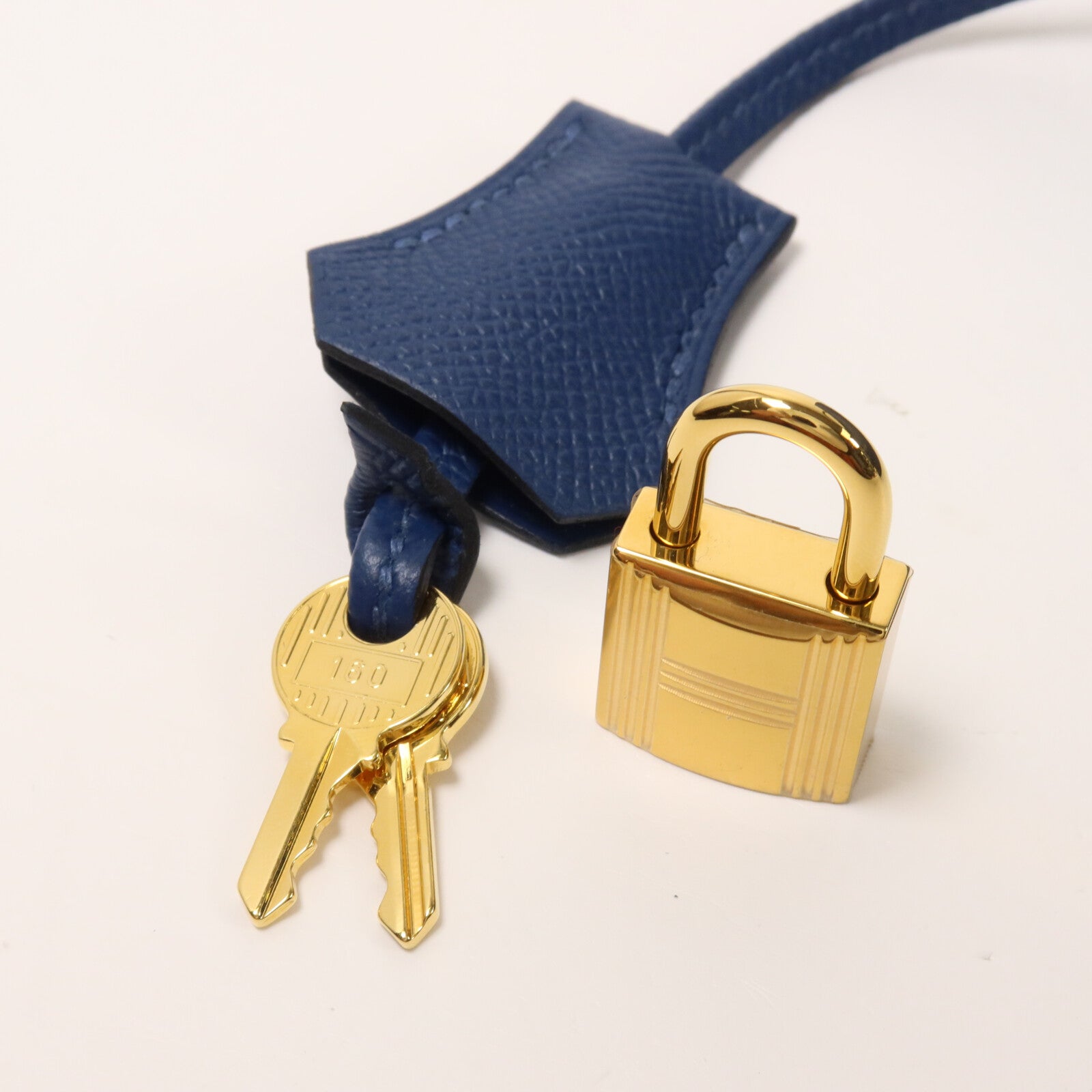 HERMES Epsom皮革皮革Kelly 25手挽肩背兩用袋Deep Blue
