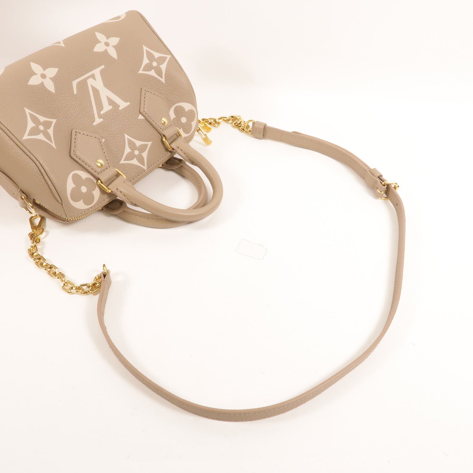 LOUIS VUITTON Monogram Empreinte Speedy Bandouliere 20扣手挽肩背兩用袋