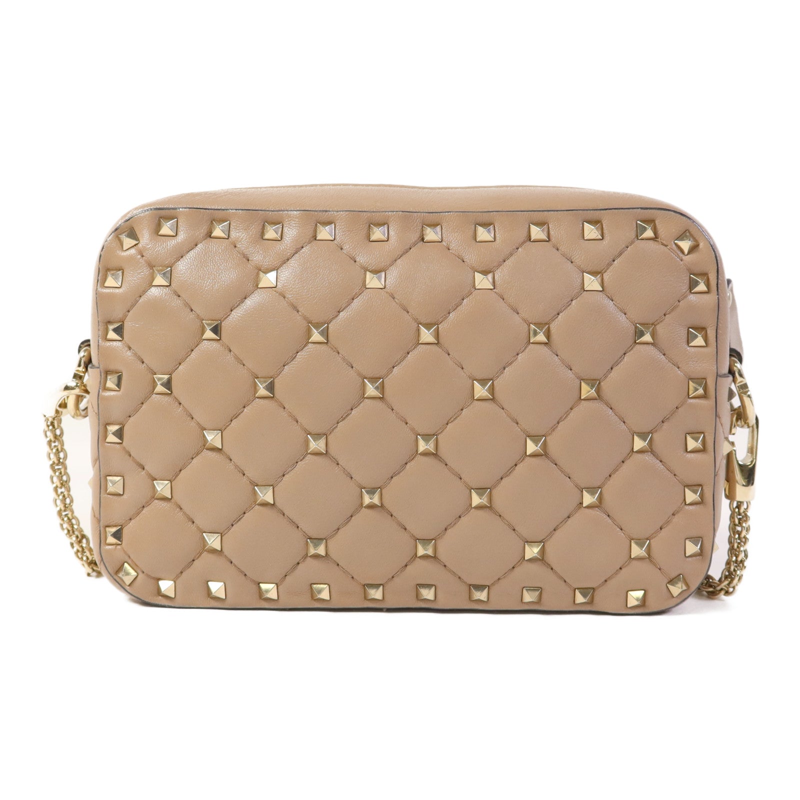 Valentino 牛皮皮革Shoulder Bag金扣肩背袋