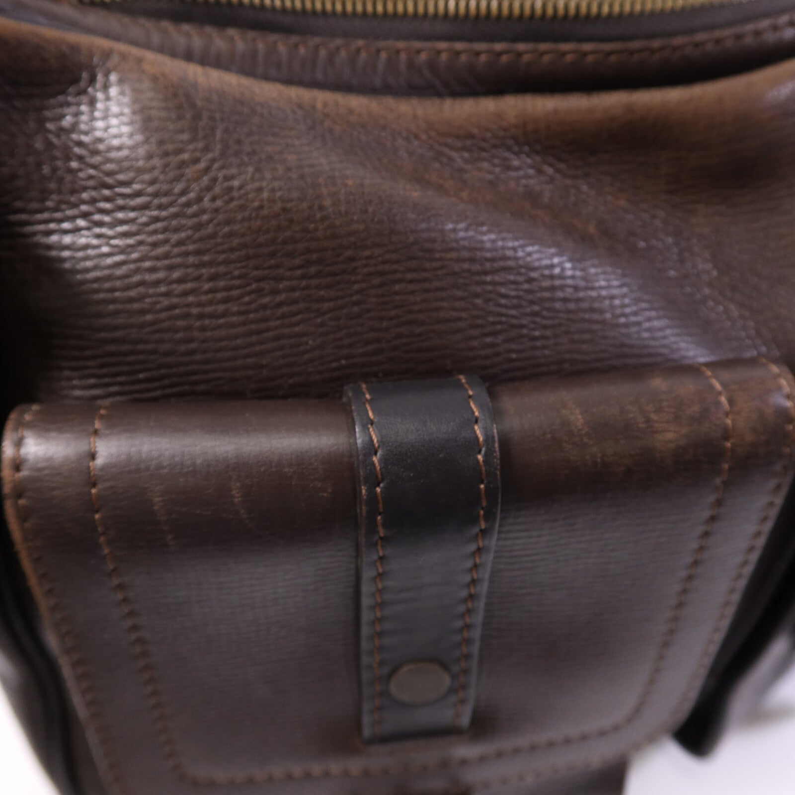 LOUIS VUITTON 牛皮皮革Whichita金扣肩背袋