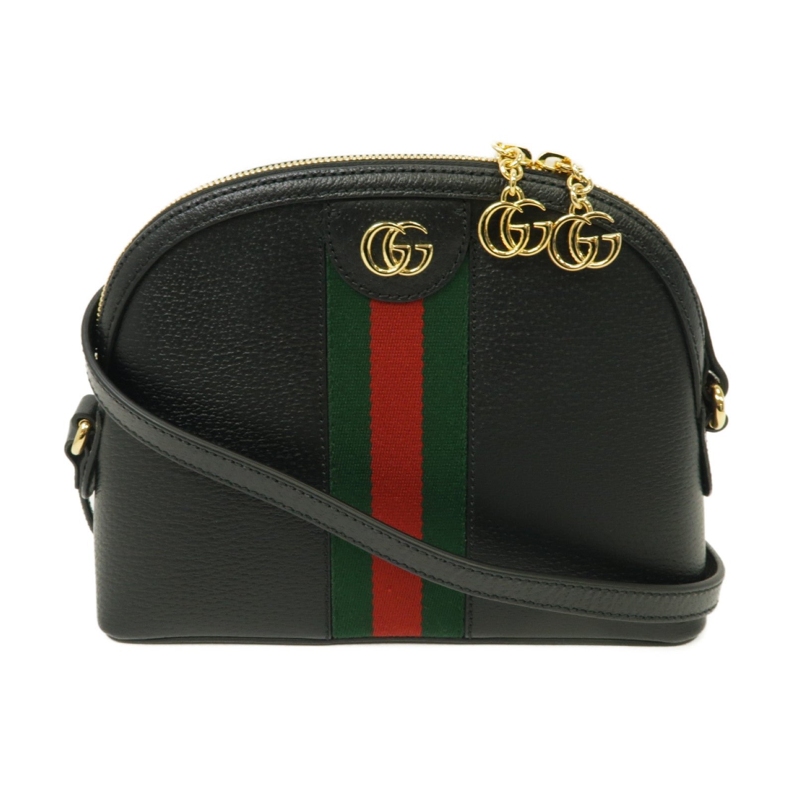 GUCCI 牛皮皮革Shoulder Bag金扣肩背袋黑色