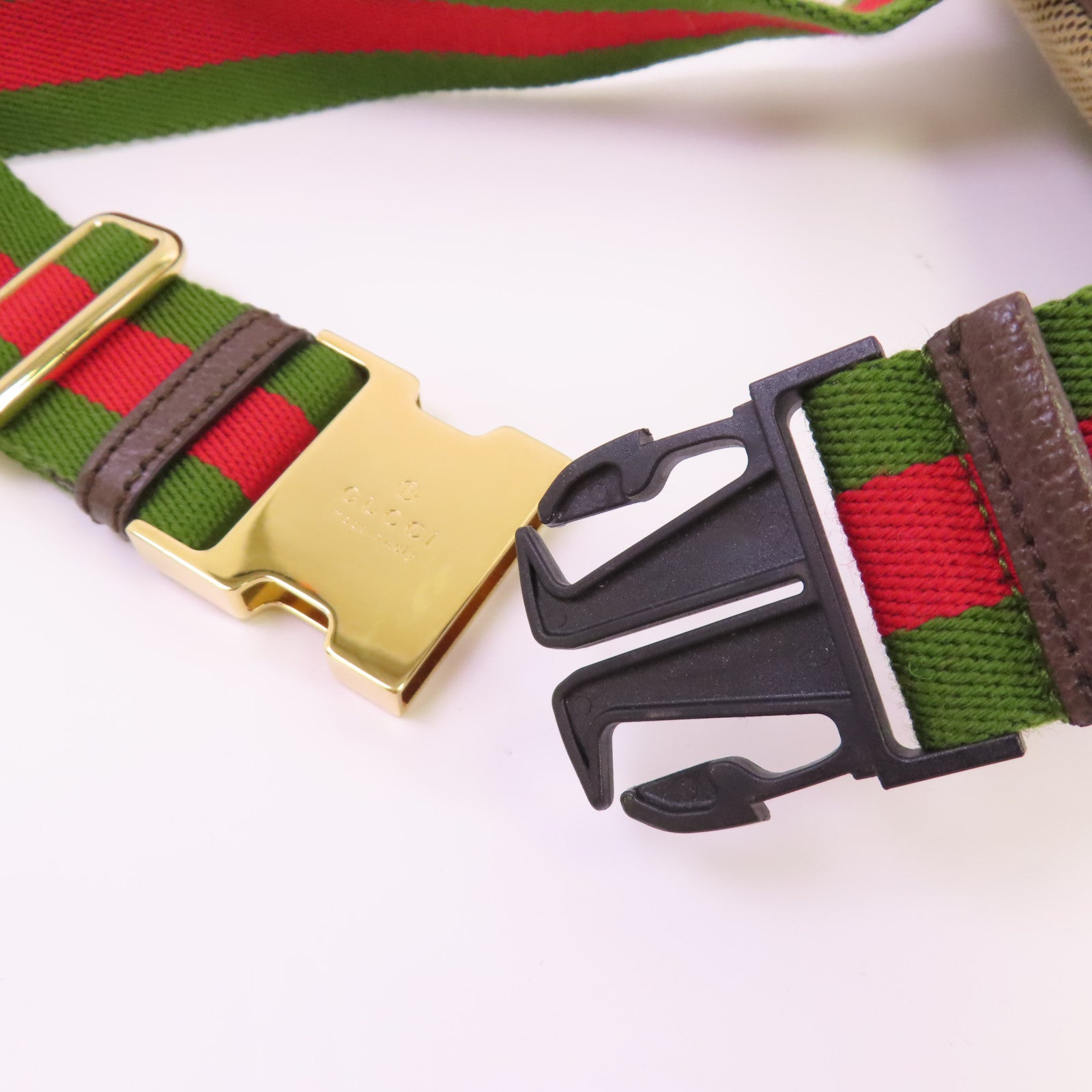 GUCCI GG帆布Jumbo GG Waist Bag金扣腰包