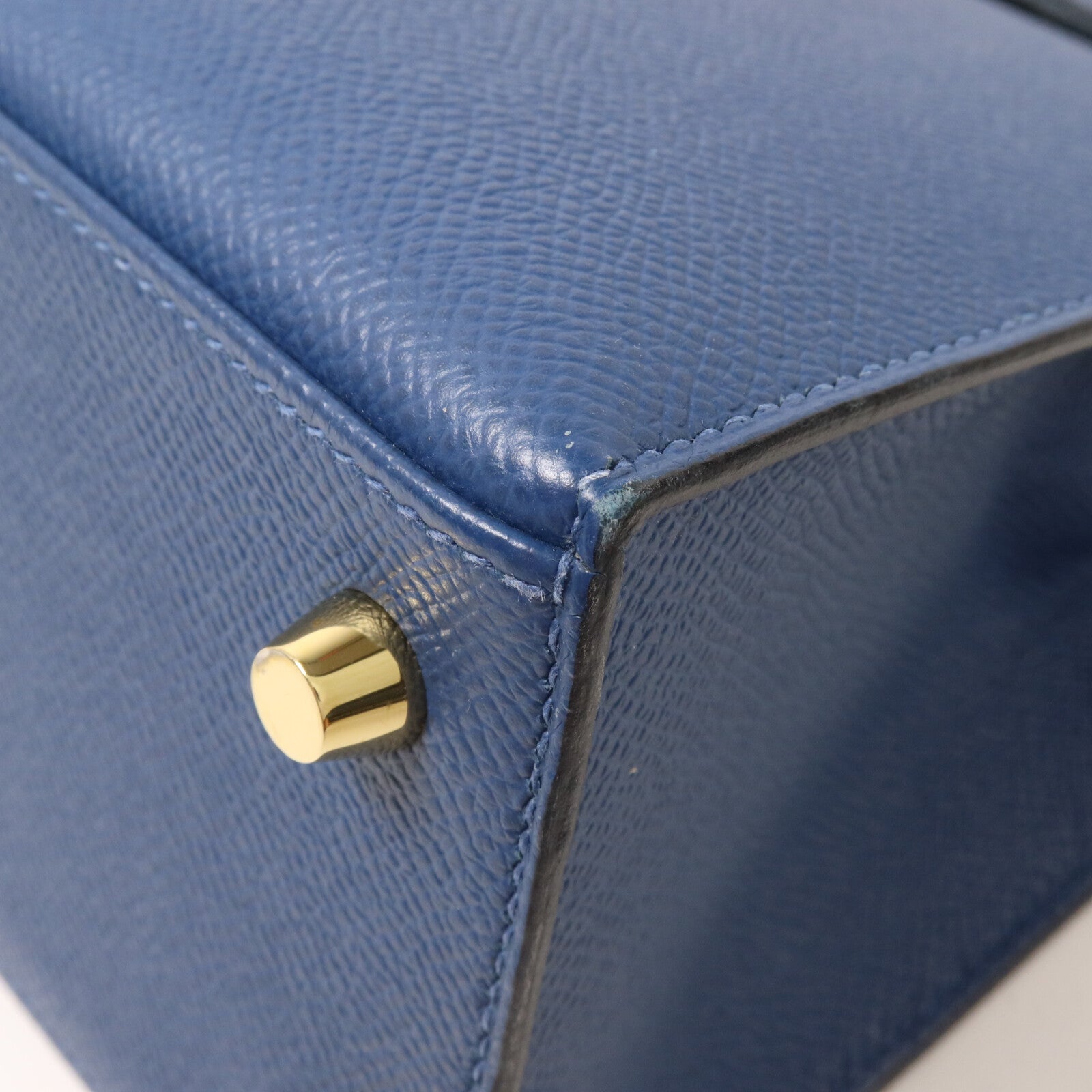 HERMES Epsom皮革皮革Kelly 25手挽肩背兩用袋Deep Blue