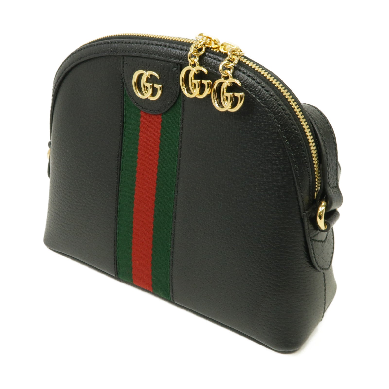 GUCCI 牛皮皮革Shoulder Bag金扣肩背袋黑色
