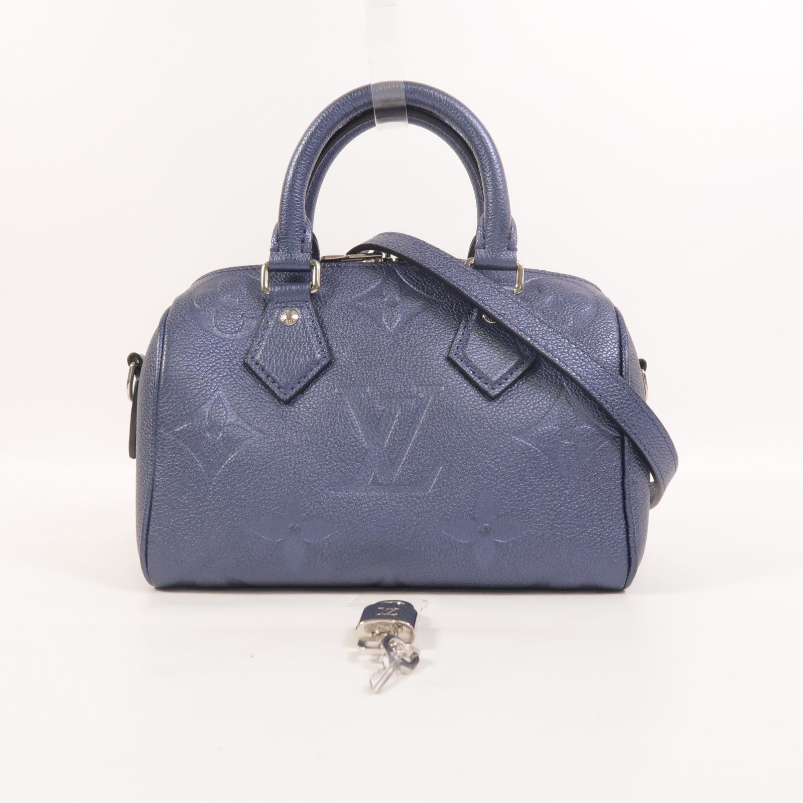 LOUIS VUITTON Monogram Empreinte Speedy Bandouliere 20手挽肩背兩用袋
