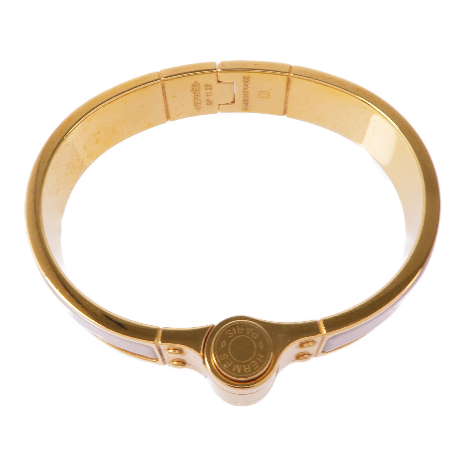 HERMES 金屬/琺瑯Charniere Bracelet手鐲