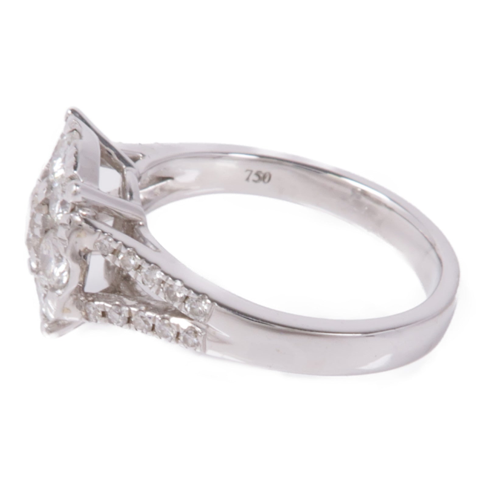 JEWELRY 【激減優惠】18K白金Diamond Ring鑽石戒指US#7.25