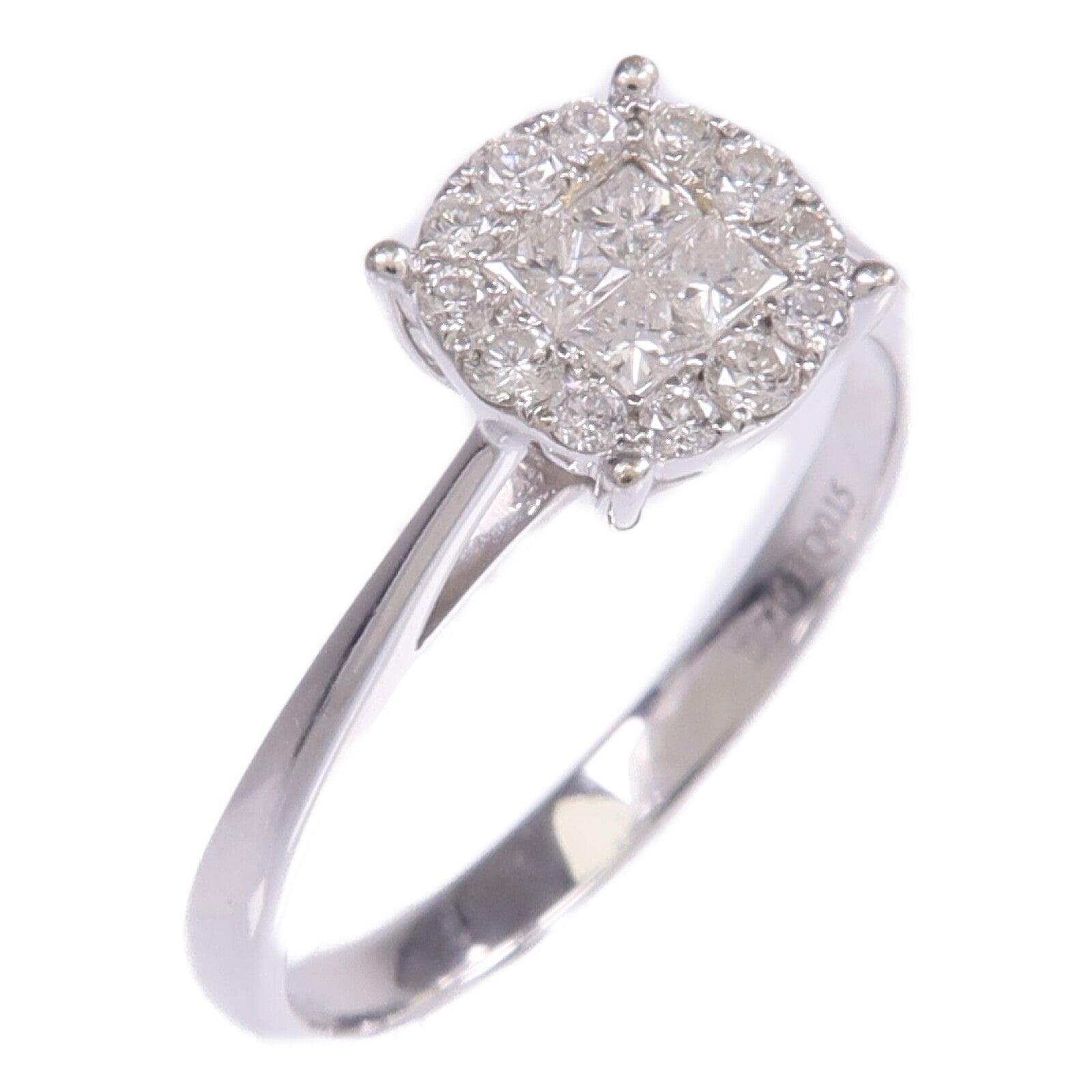 JEWELRY 【激減優惠】18K白金Diamond Ring鑽石戒指US#7.25