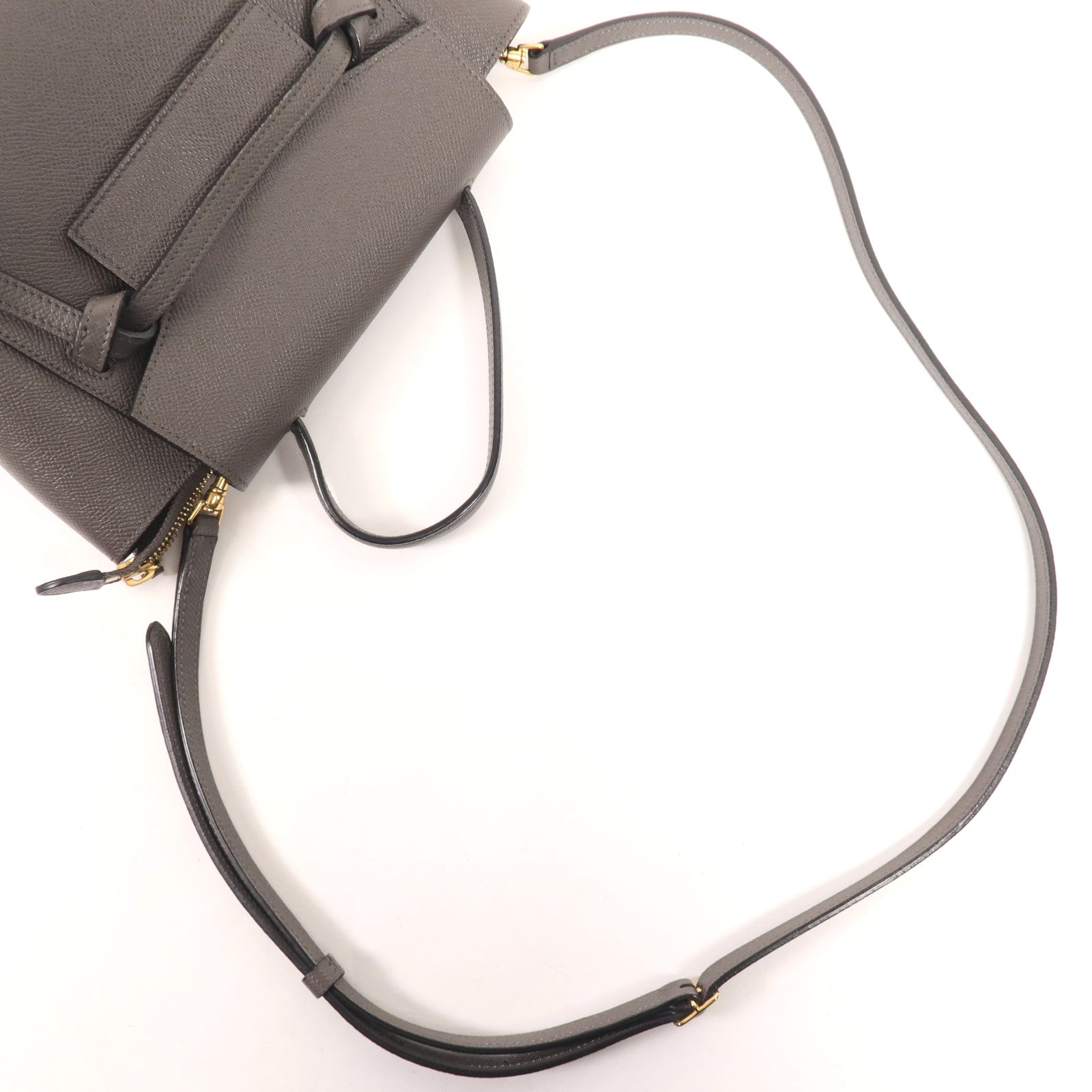 CELINE 牛皮皮革Nano Belt Bag金扣手挽肩背兩用袋