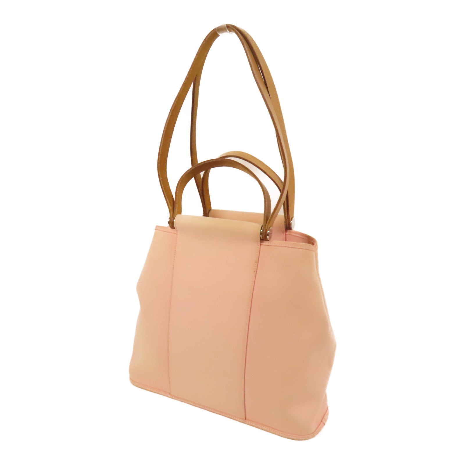 HERMES 帆布Cabag 2Way Tote Bag手挽肩背兩用袋Pink