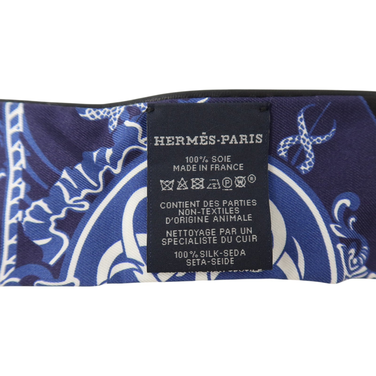 HERMES 絲質Ex-Libris forever Twilly絲巾