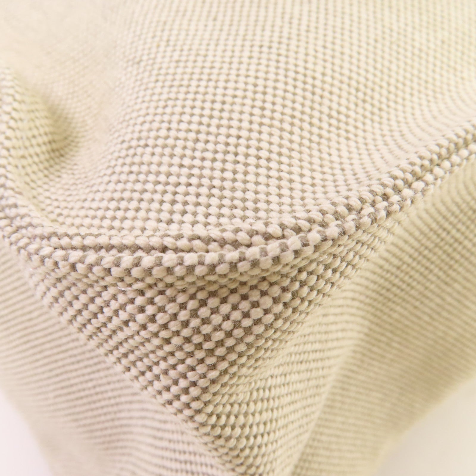 HERMES Toile H帆布/Barenia皮革Marwari PM Shoulder Bag銀扣肩背袋杏色