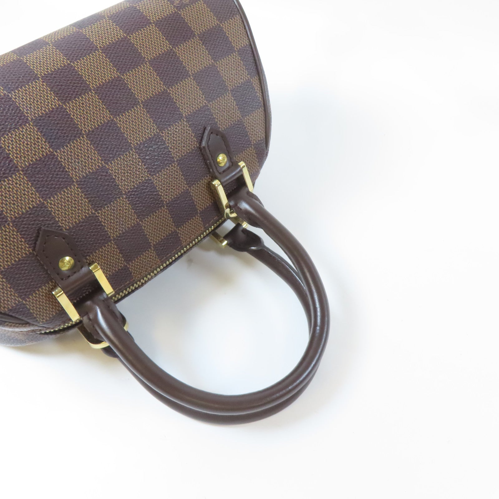 LOUIS VUITTON 【激減優惠】Damier Rivera Mini金扣手挽袋啡色