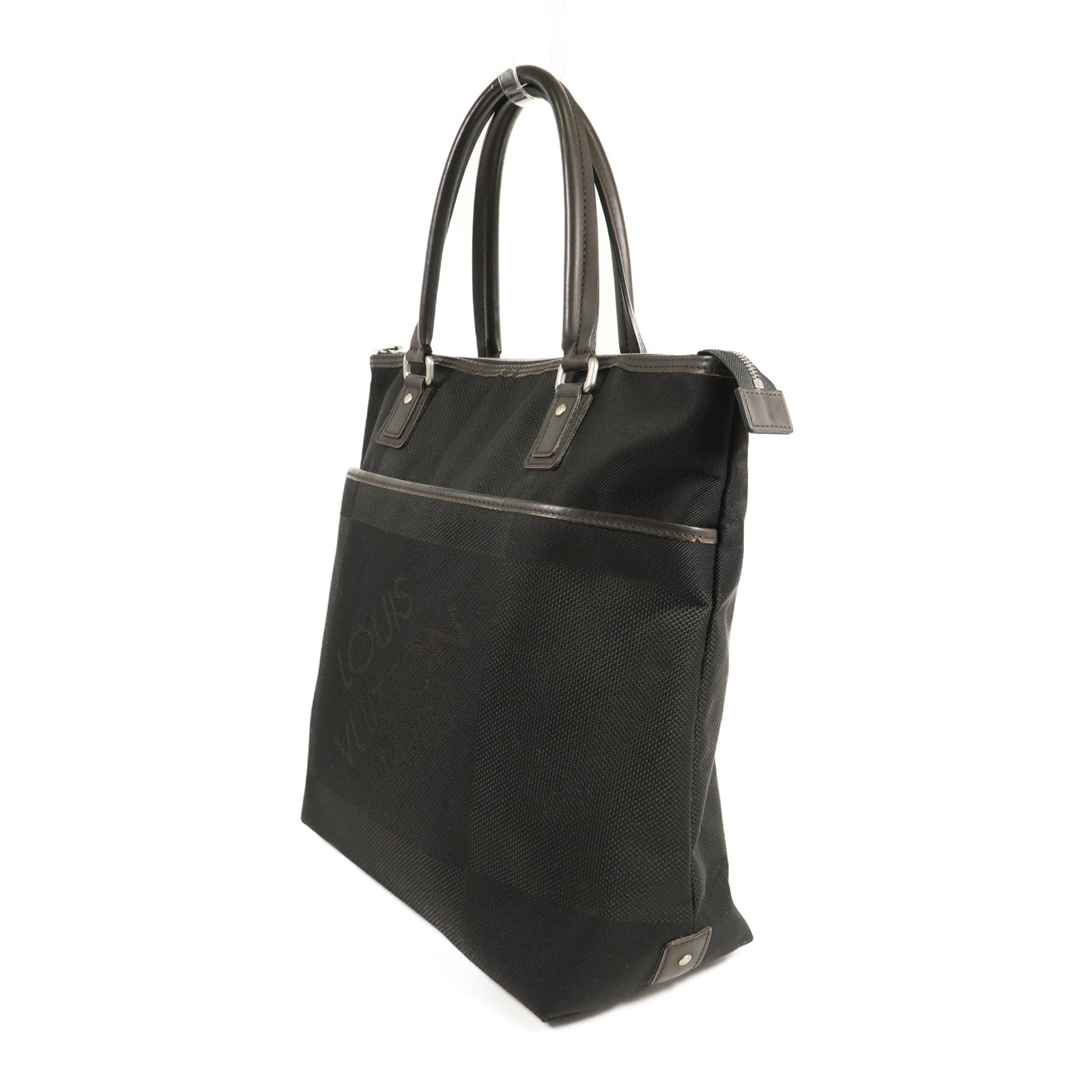 LOUIS VUITTON Damier Geant Kugar Tote Bag銀扣手挽袋