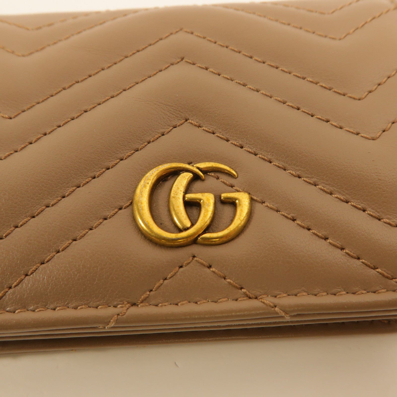 GUCCI 牛皮皮革GG Marmont Wallet錢包