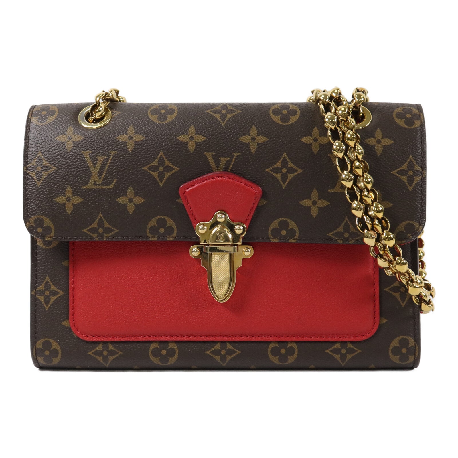 LOUIS VUITTON Monogram Victoire鏈帶肩背袋