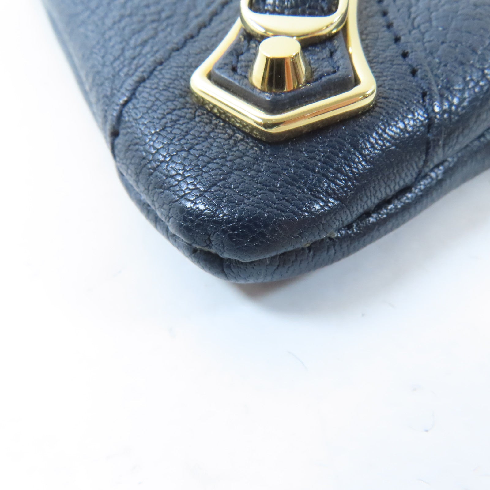 BALENCIAGA 牛皮皮革Shoulder Bag金扣肩背袋藍色