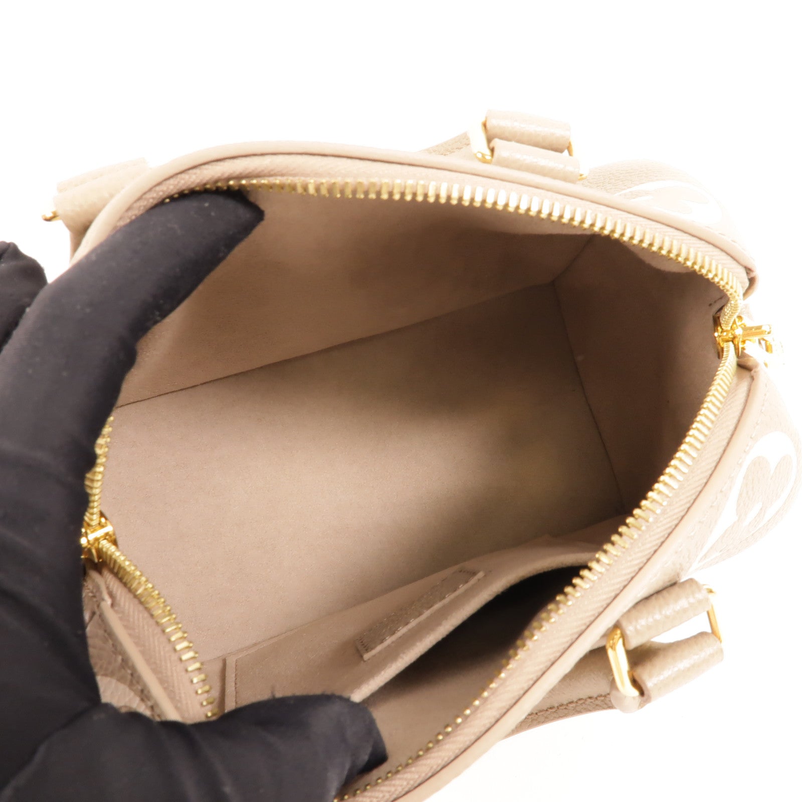 LOUIS VUITTON Monogram Empreinte Speedy Bandouliere 20扣手挽肩背兩用袋