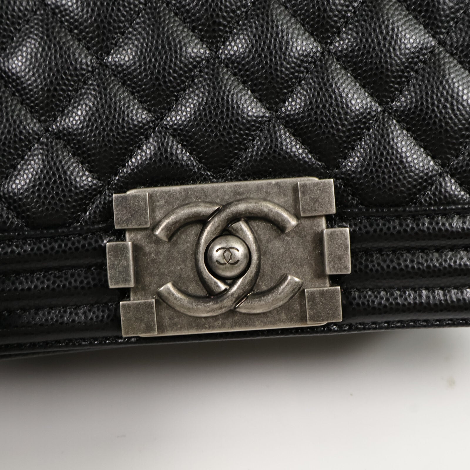 CHANEL 牛皮皮革Boy 20鏈帶肩背袋