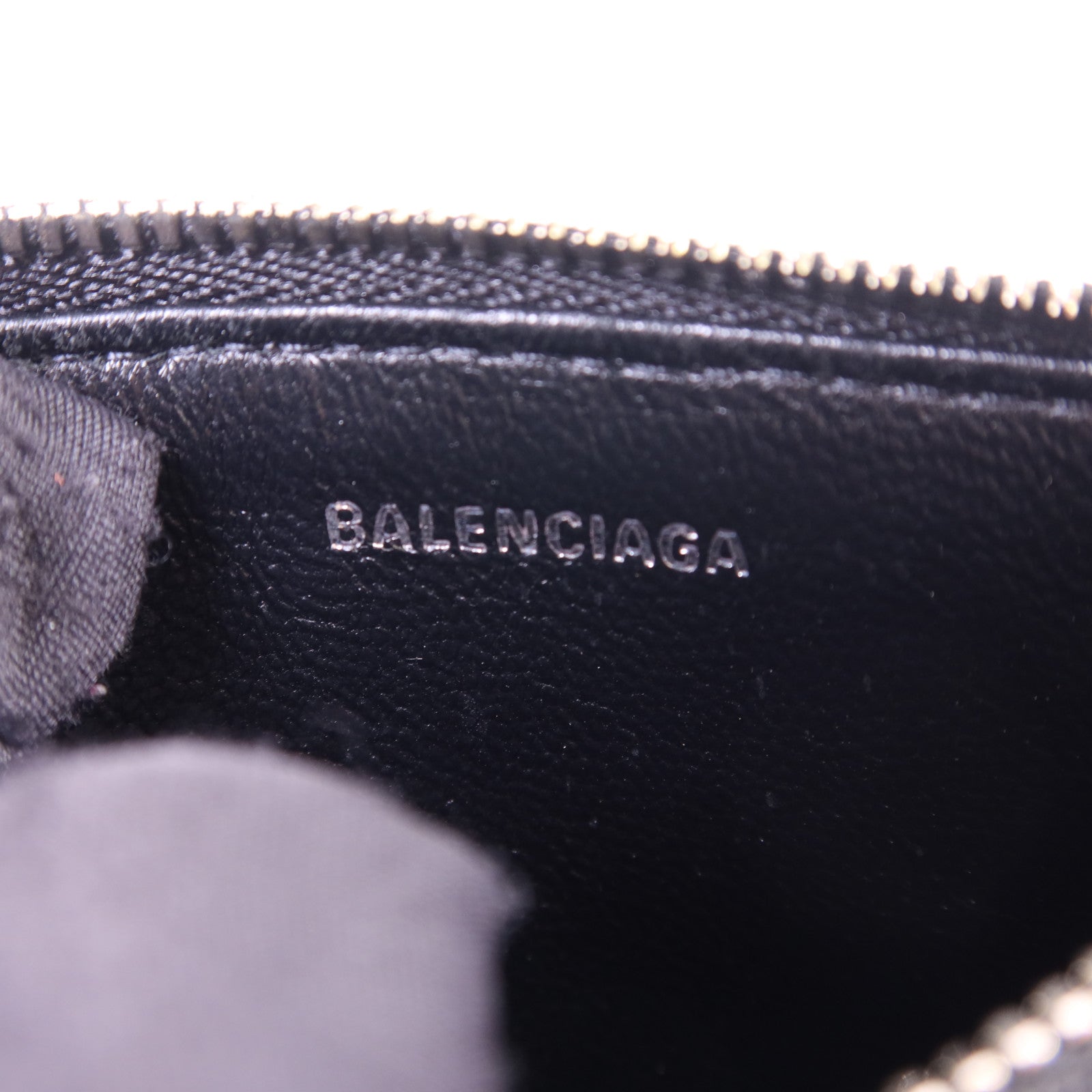 BALENCIAGA 塗層帆布Card Case銀扣卡片套