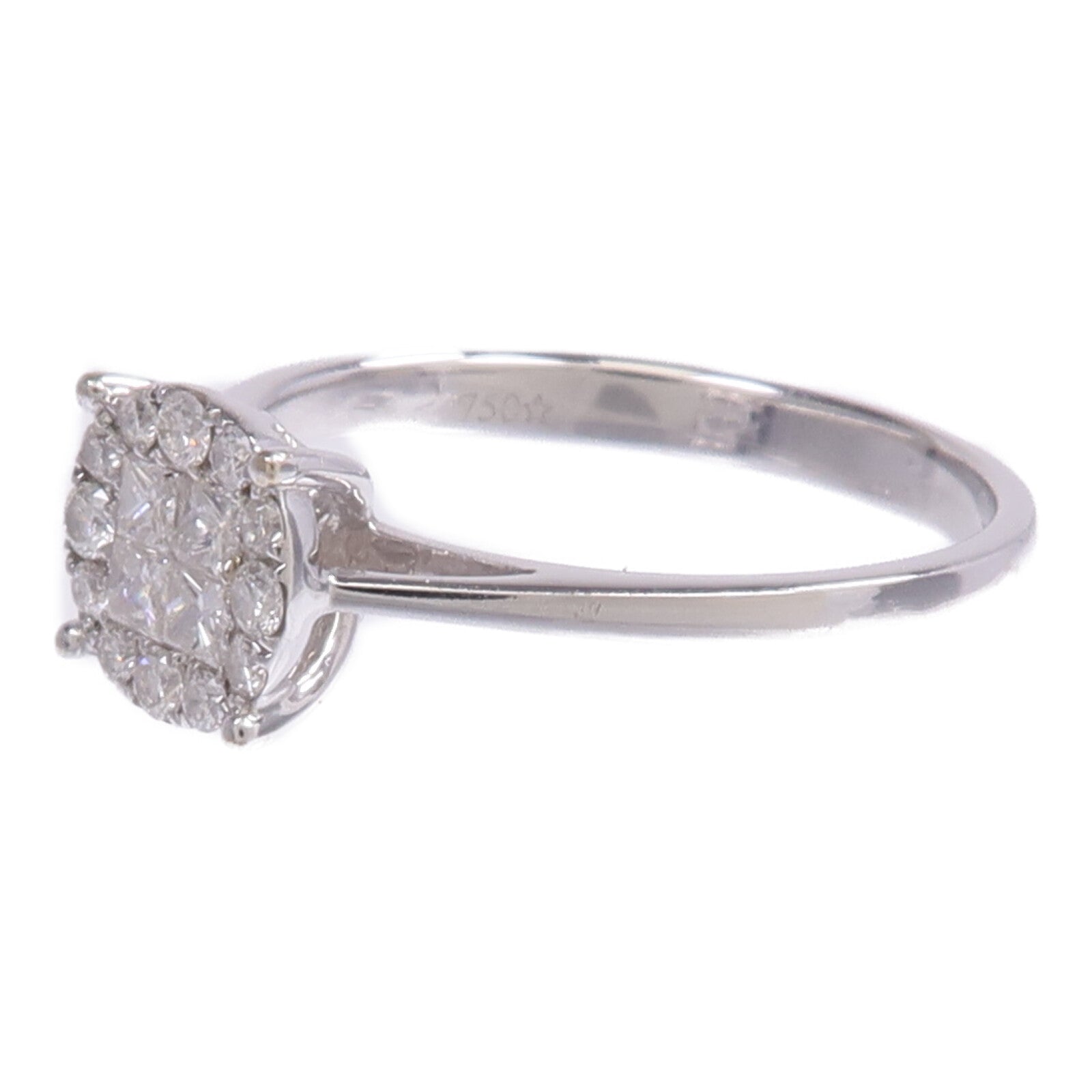 JEWELRY 【激減優惠】18K白金Diamond Ring鑽石戒指US#7.25
