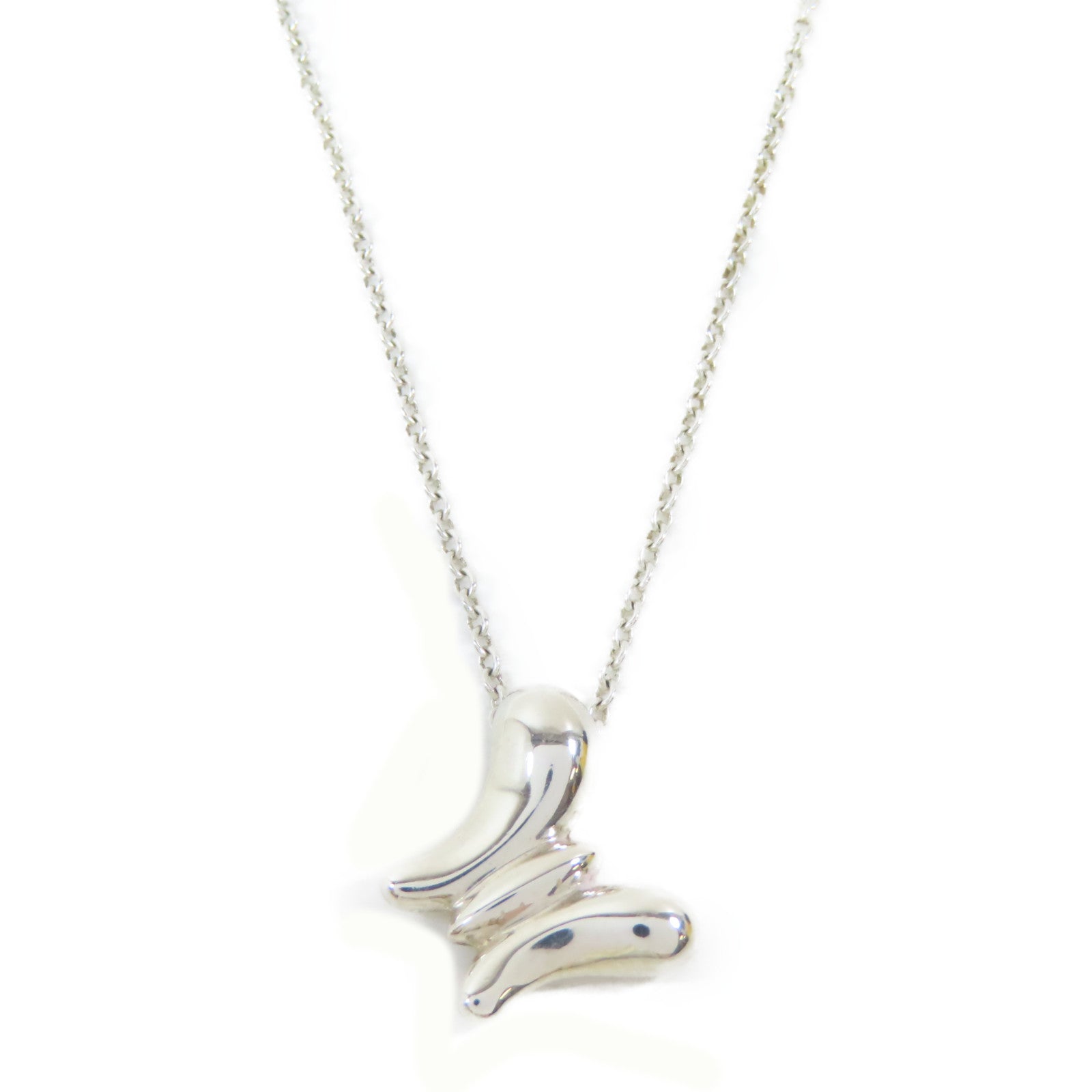 TIFFANY＆CO 925純銀Elsa Peretti Butterfly Necklace項鍊#40cm