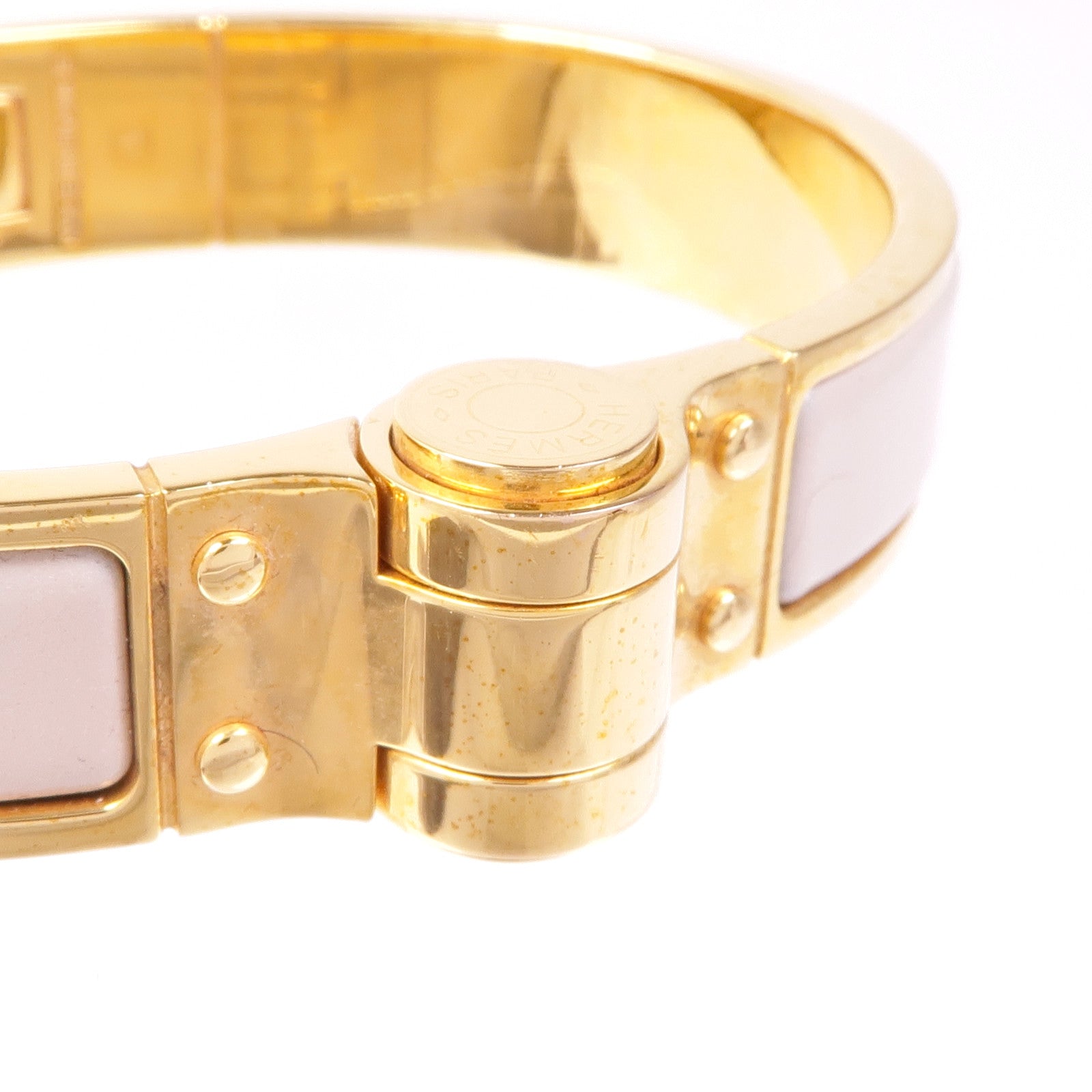 HERMES 金屬/琺瑯Charniere Bracelet手鐲