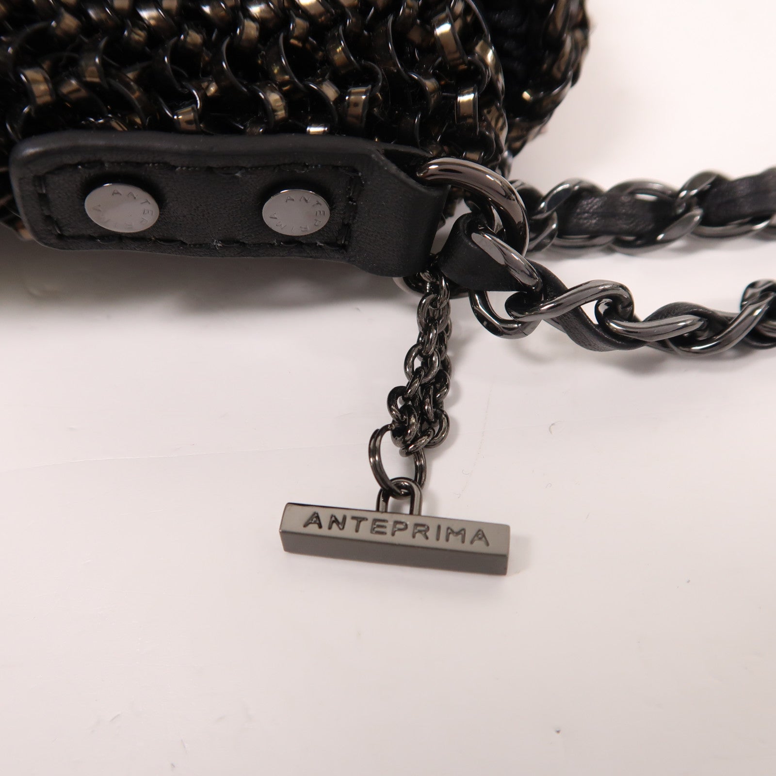 ANTEPRIMA PVC Chain Shoulder鏈帶肩背袋