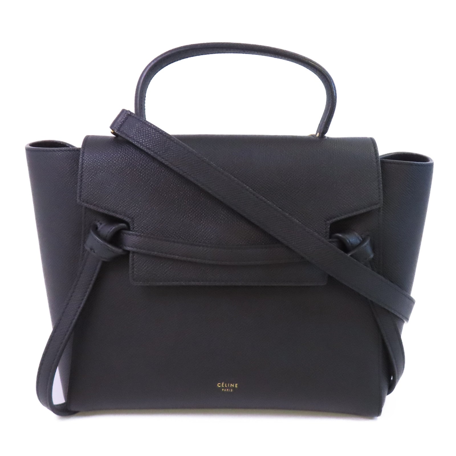 CELINE 牛皮皮革Belt Bag Medium金扣手挽肩背兩用袋