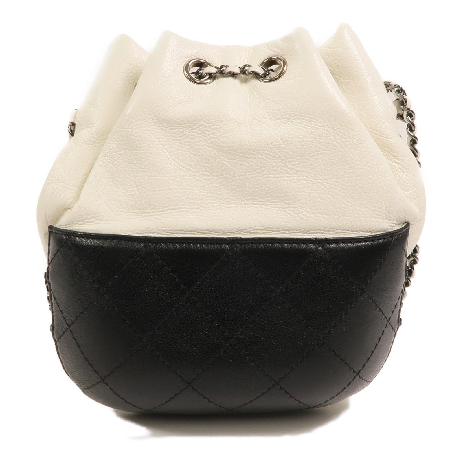 CHANEL 牛皮皮革Gabrielle Bucket鏈帶肩背袋