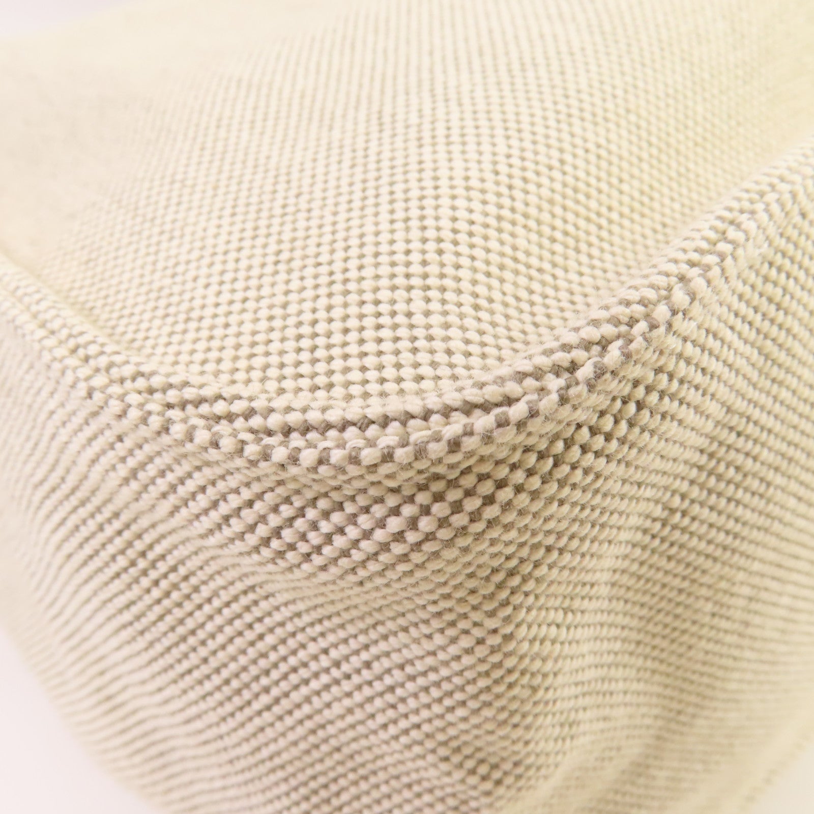 HERMES Toile H帆布/Barenia皮革Marwari PM Shoulder Bag銀扣肩背袋杏色