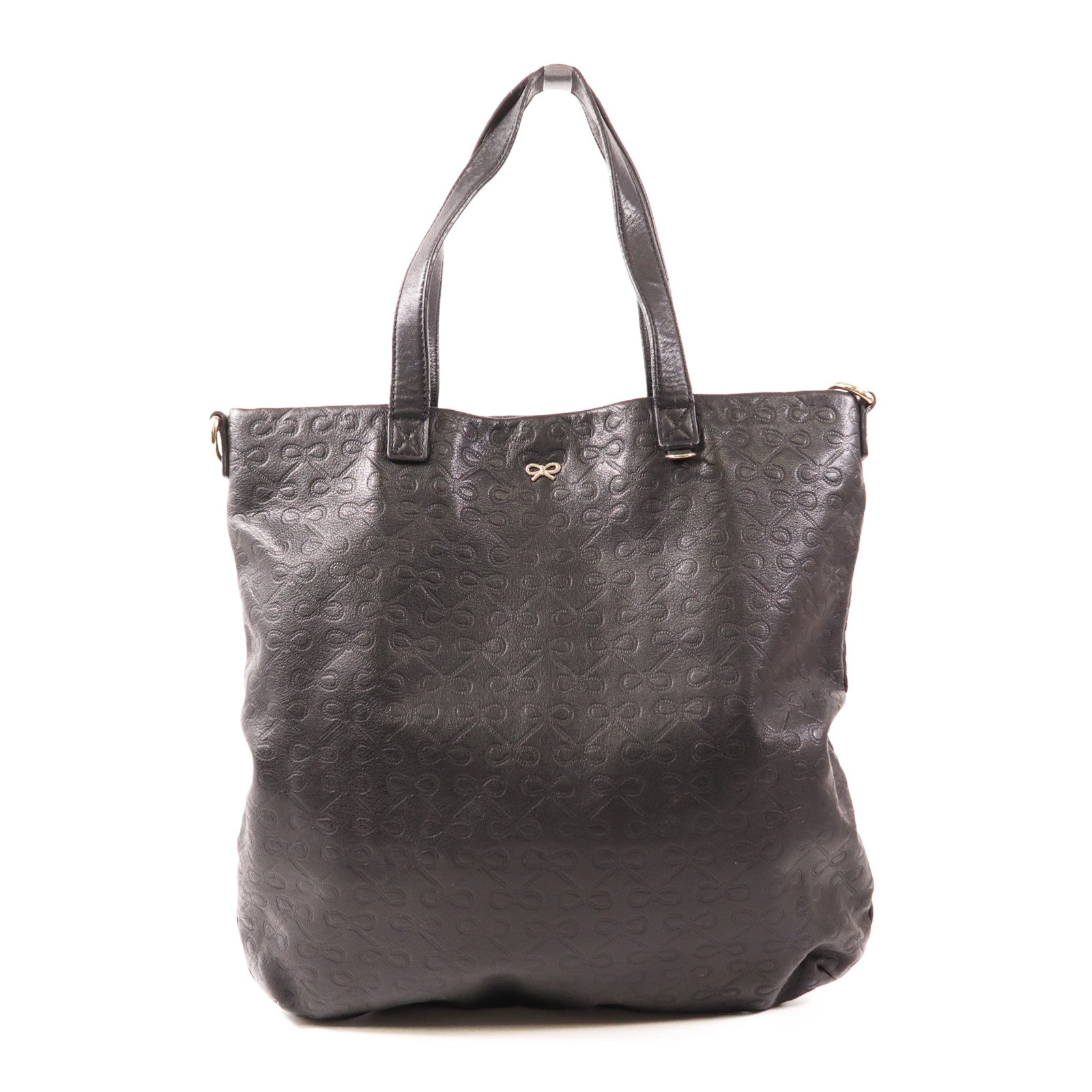 ANYA HINDMARCH 牛皮皮革Hand Bag金扣手挽袋