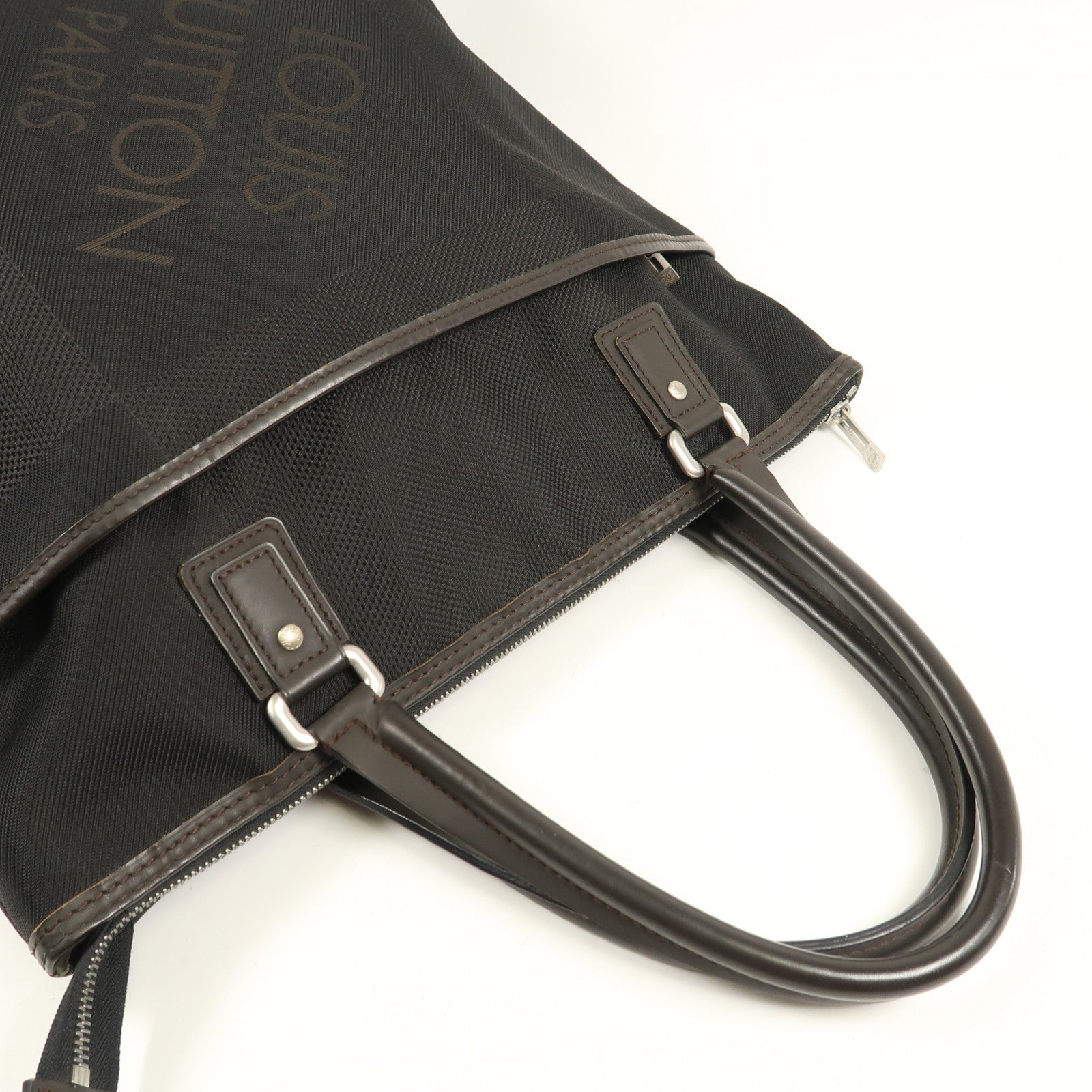 LOUIS VUITTON Damier Geant Kugar Tote Bag銀扣手挽袋