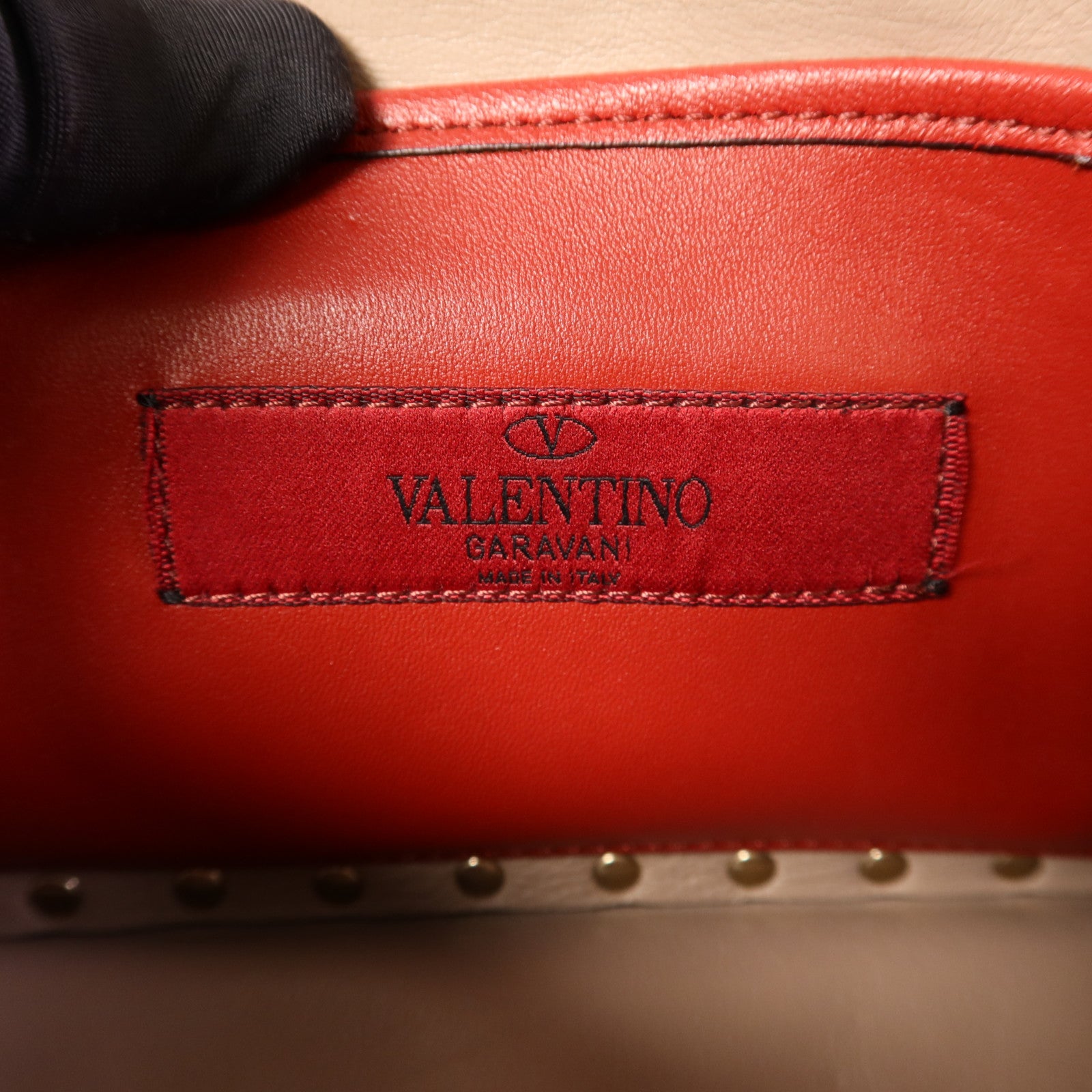 Valentino 牛皮皮革Shoulder Bag金扣肩背袋