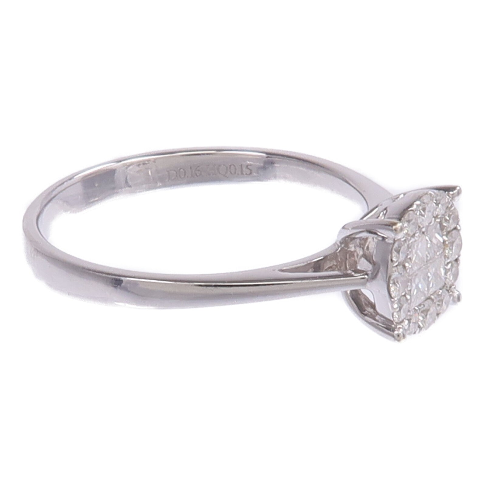 JEWELRY 【激減優惠】18K白金Diamond Ring鑽石戒指US#7.25