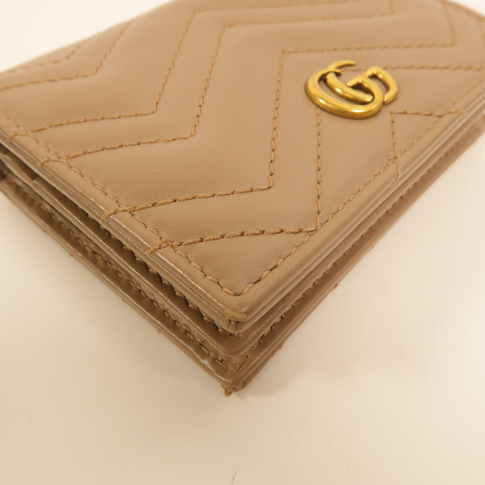 GUCCI 牛皮皮革GG Marmont Wallet錢包