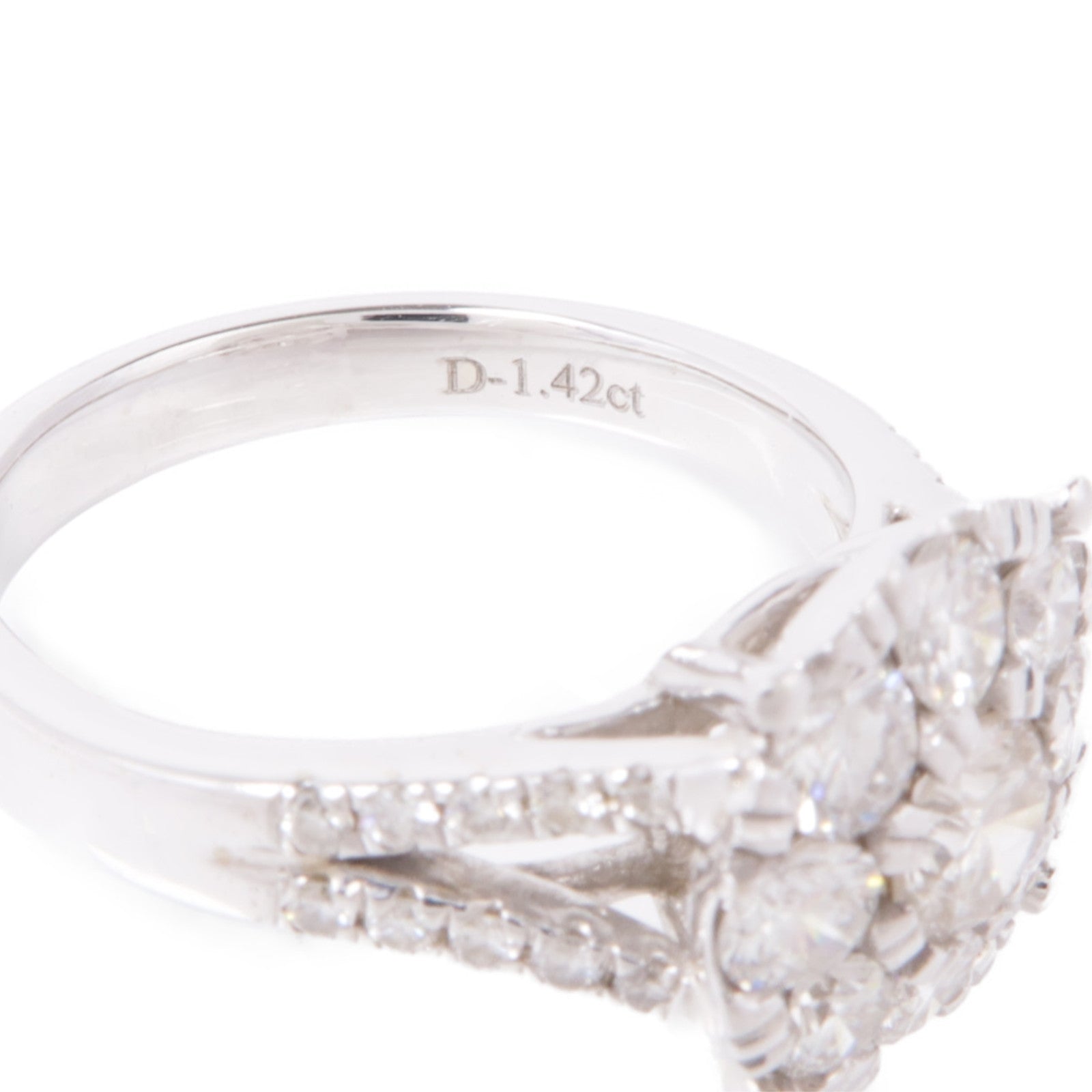 JEWELRY 【激減優惠】18K白金Diamond Ring鑽石戒指US#7.25