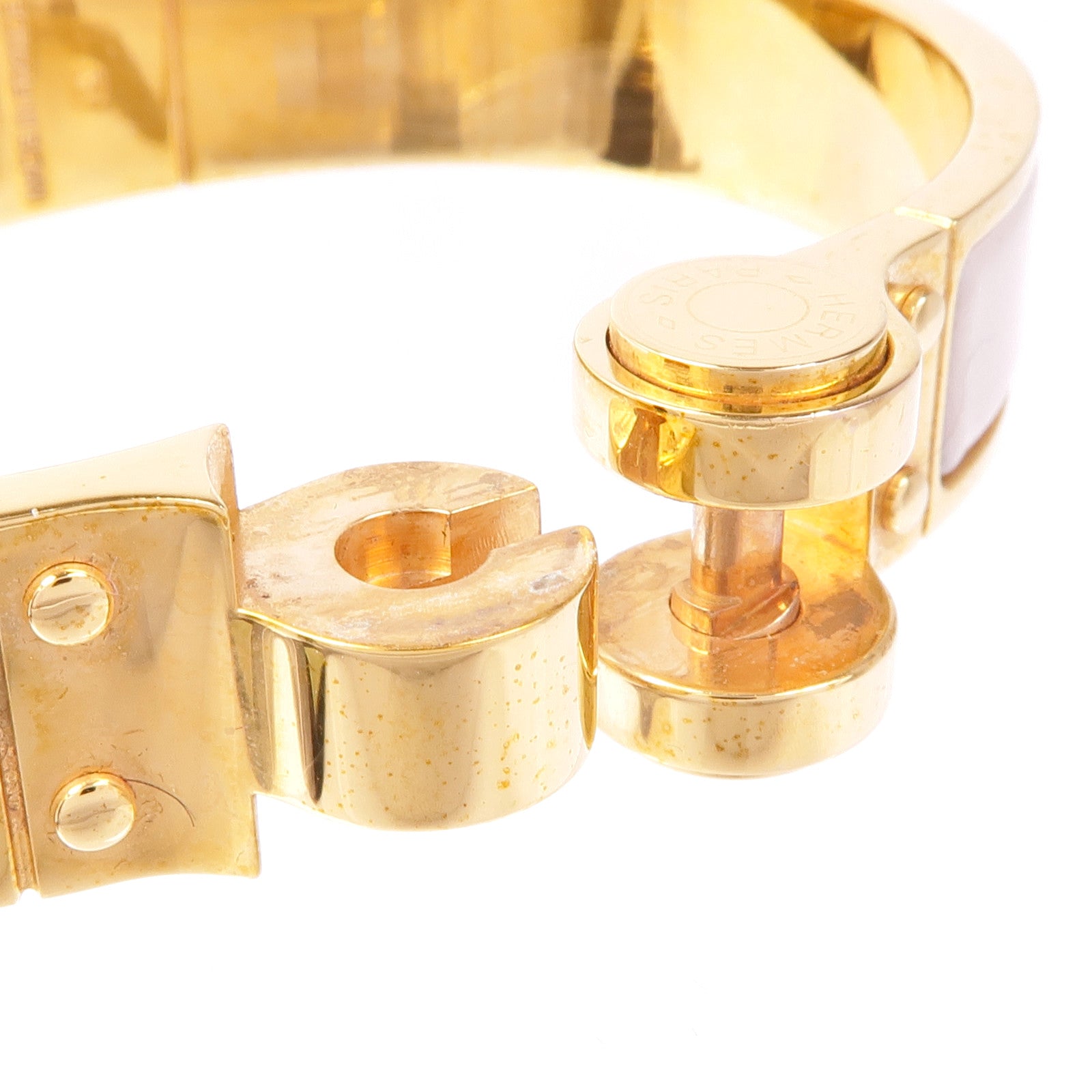 HERMES 金屬/琺瑯Charniere Bracelet手鐲