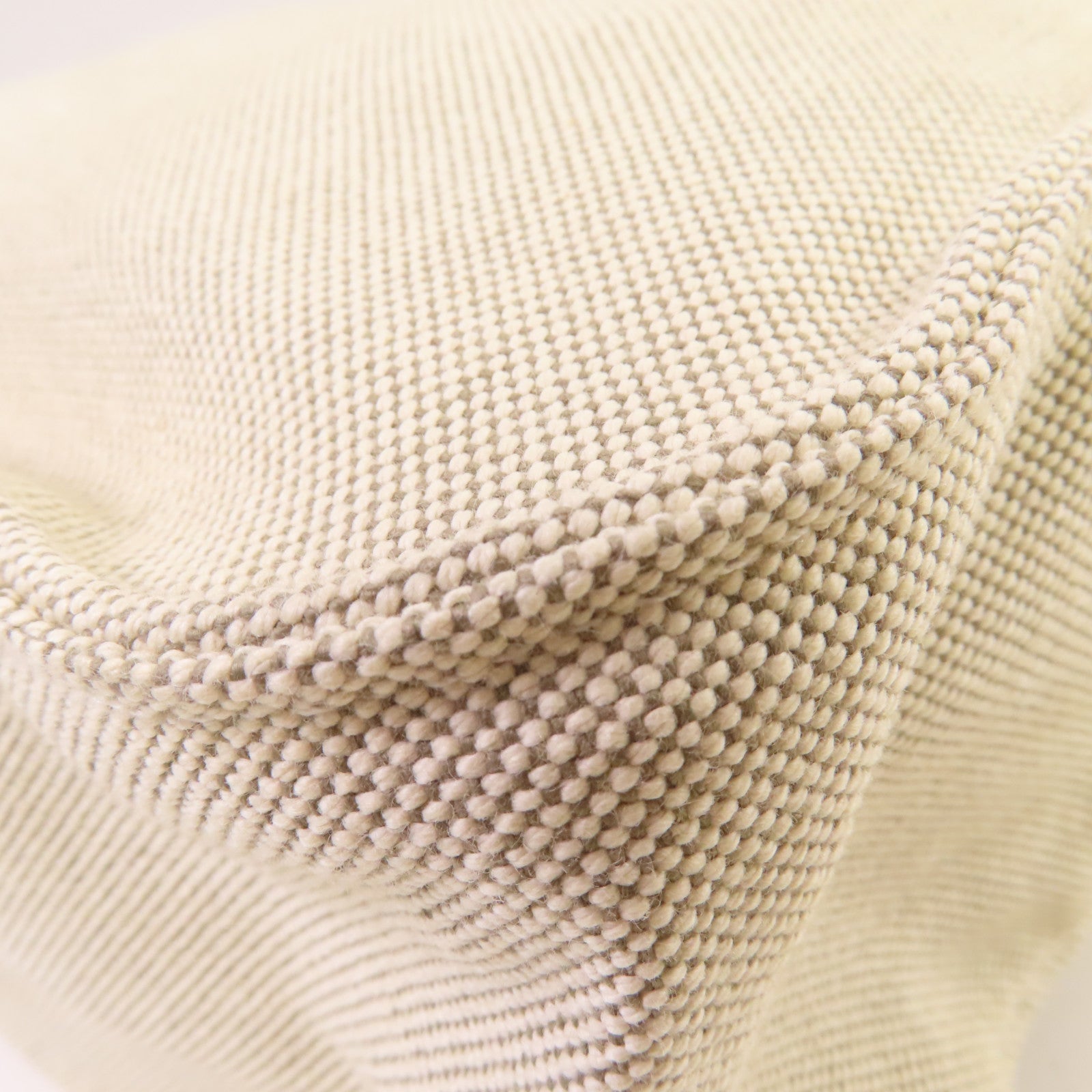 HERMES Toile H帆布/Barenia皮革Marwari PM Shoulder Bag銀扣肩背袋杏色
