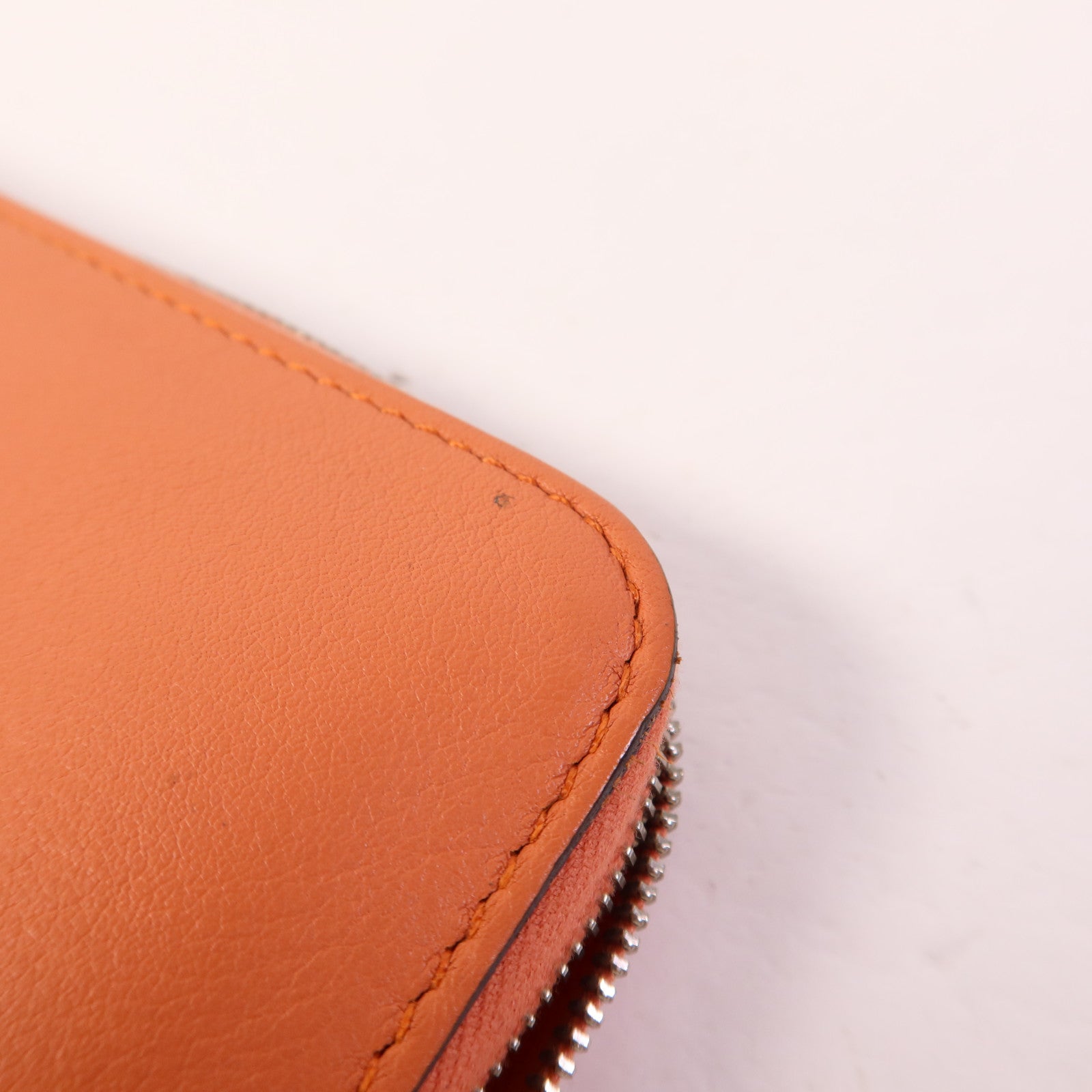 HERMES 【激減優惠】Swift皮革Azap Long Wallet銀扣長錢包Flamingo