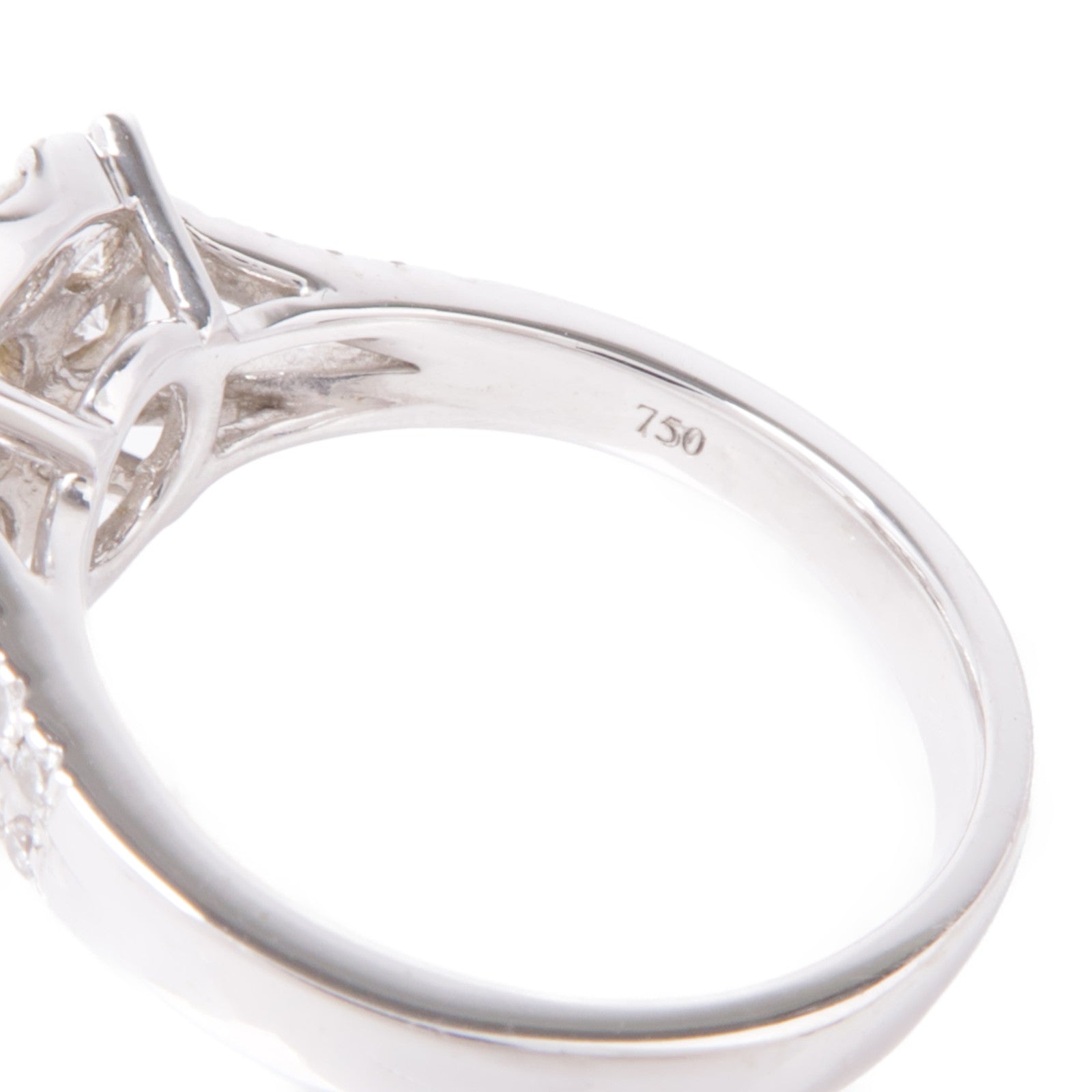 JEWELRY 【激減優惠】18K白金Diamond Ring鑽石戒指US#7.25