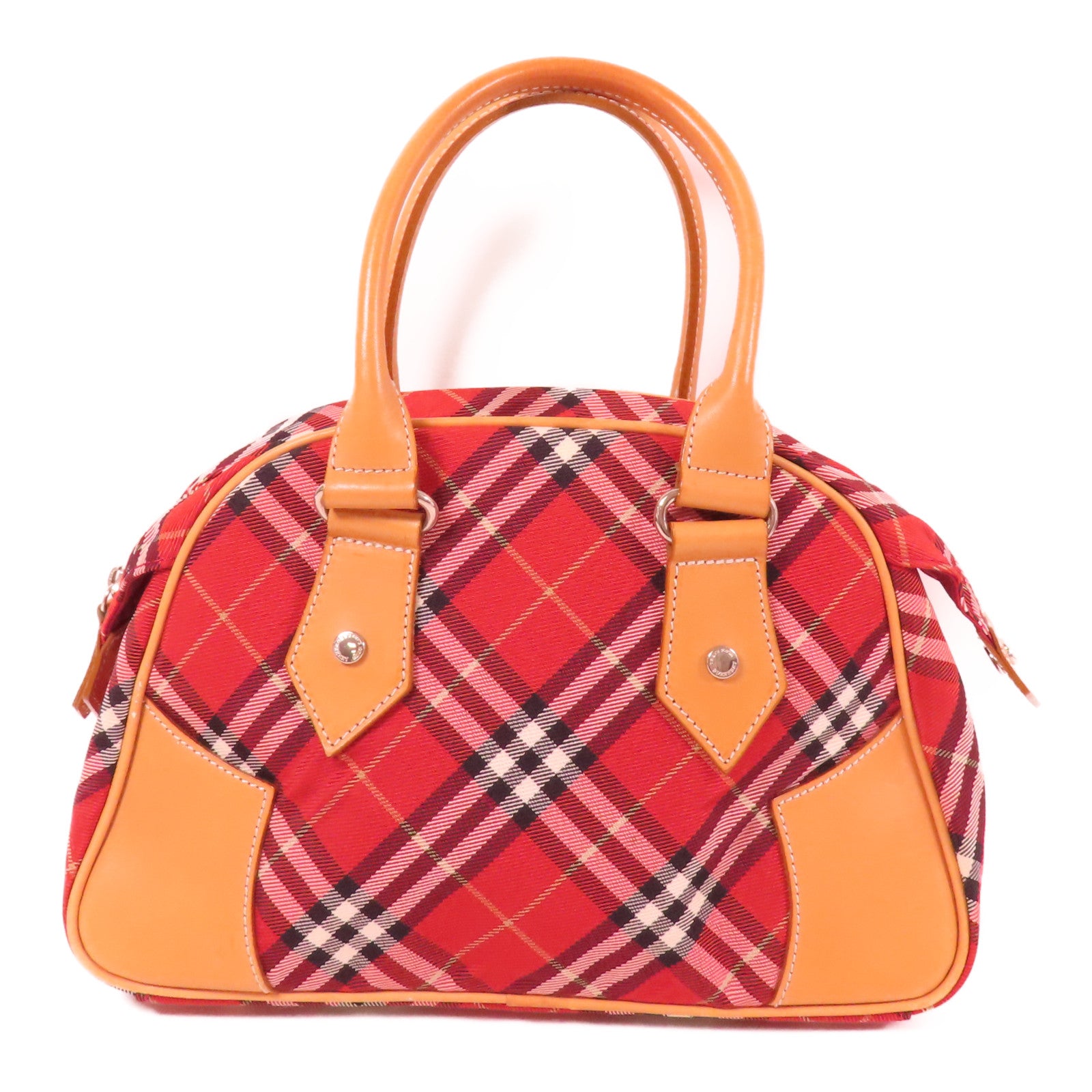 BURBERRY BLUE LABEL 帆布THand Bag銀扣手挽袋 - Main Image