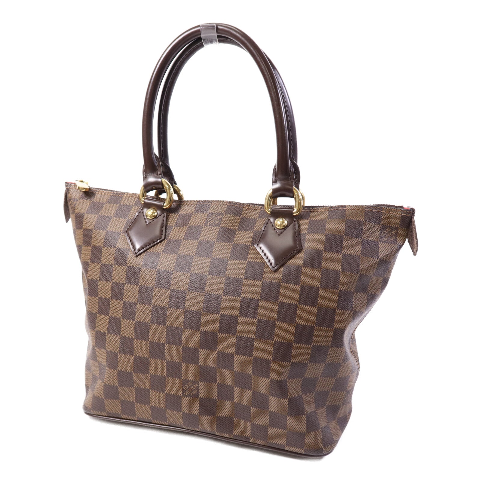LOUIS VUITTON Damier Saleya PM金扣肩背袋