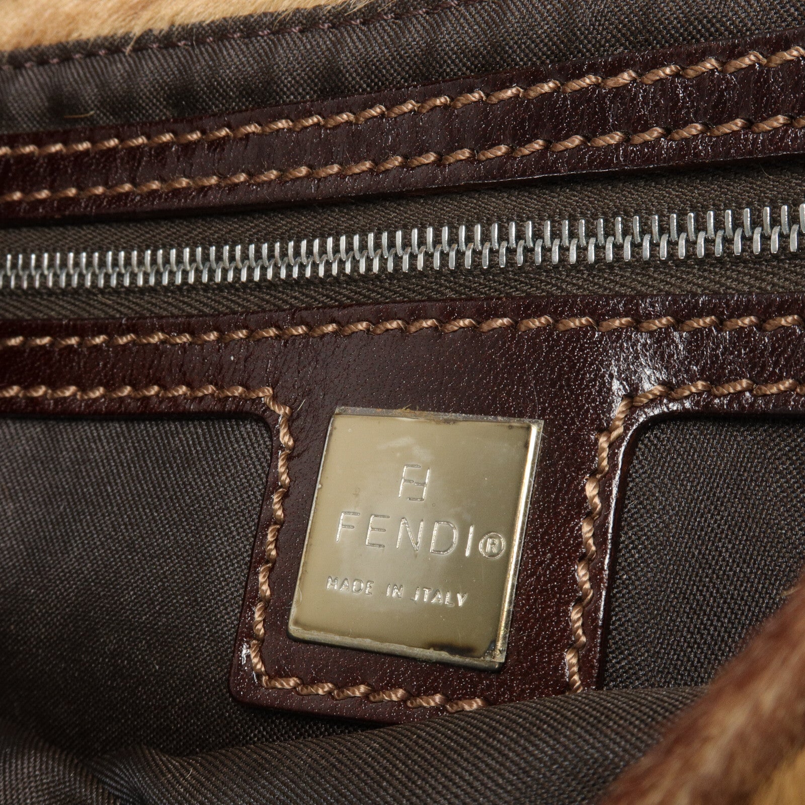 FENDI 馬毛Baguette手挽袋