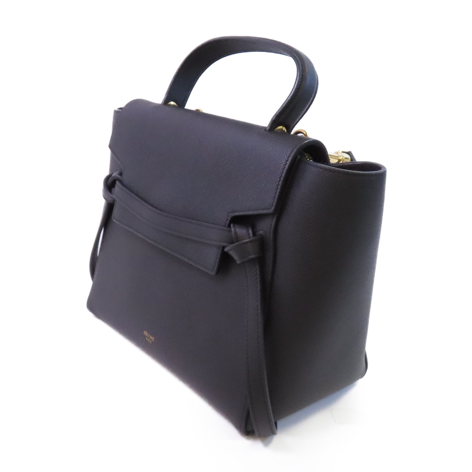 CELINE 牛皮皮革Belt Bag Medium金扣手挽肩背兩用袋