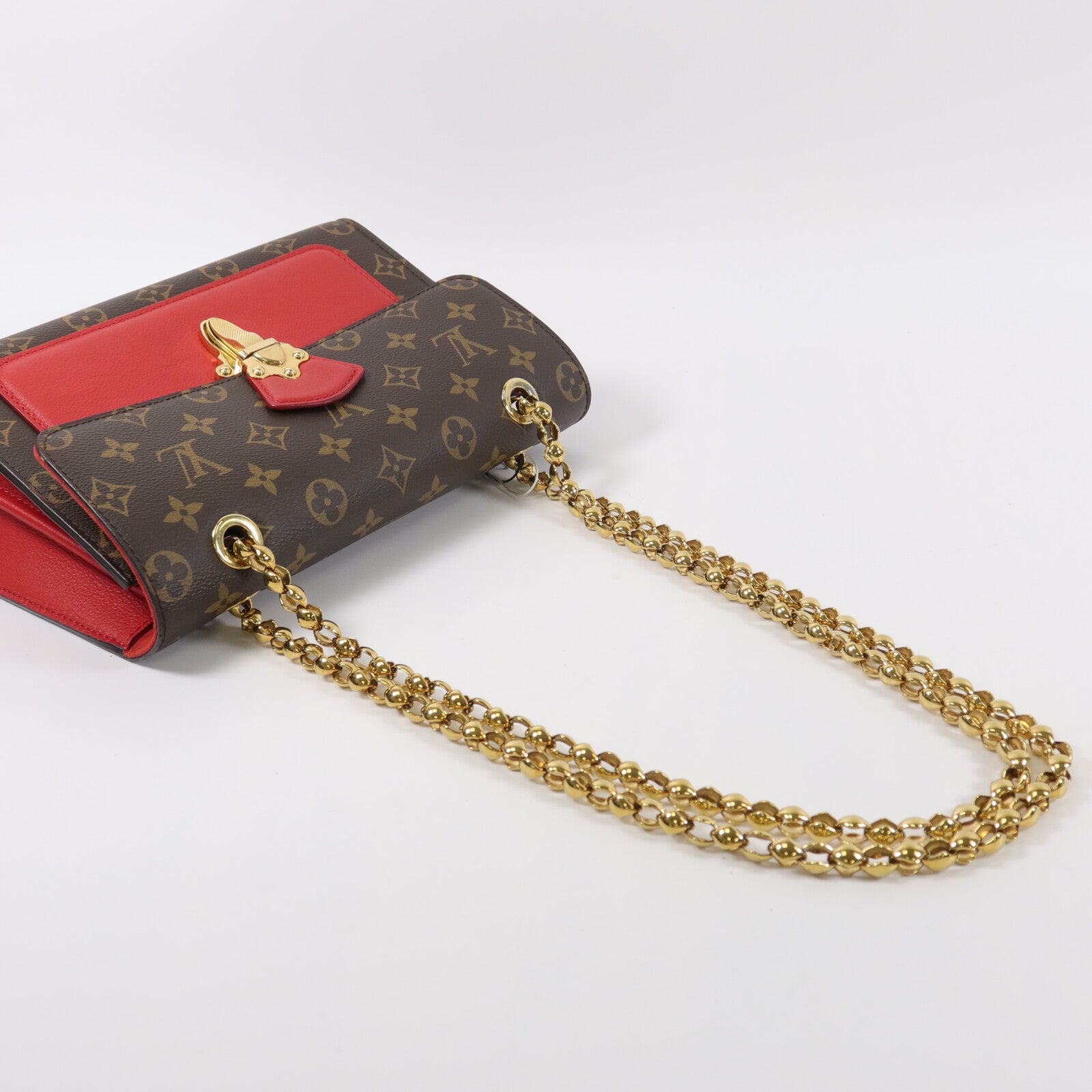LOUIS VUITTON Monogram Victoire鏈帶肩背袋