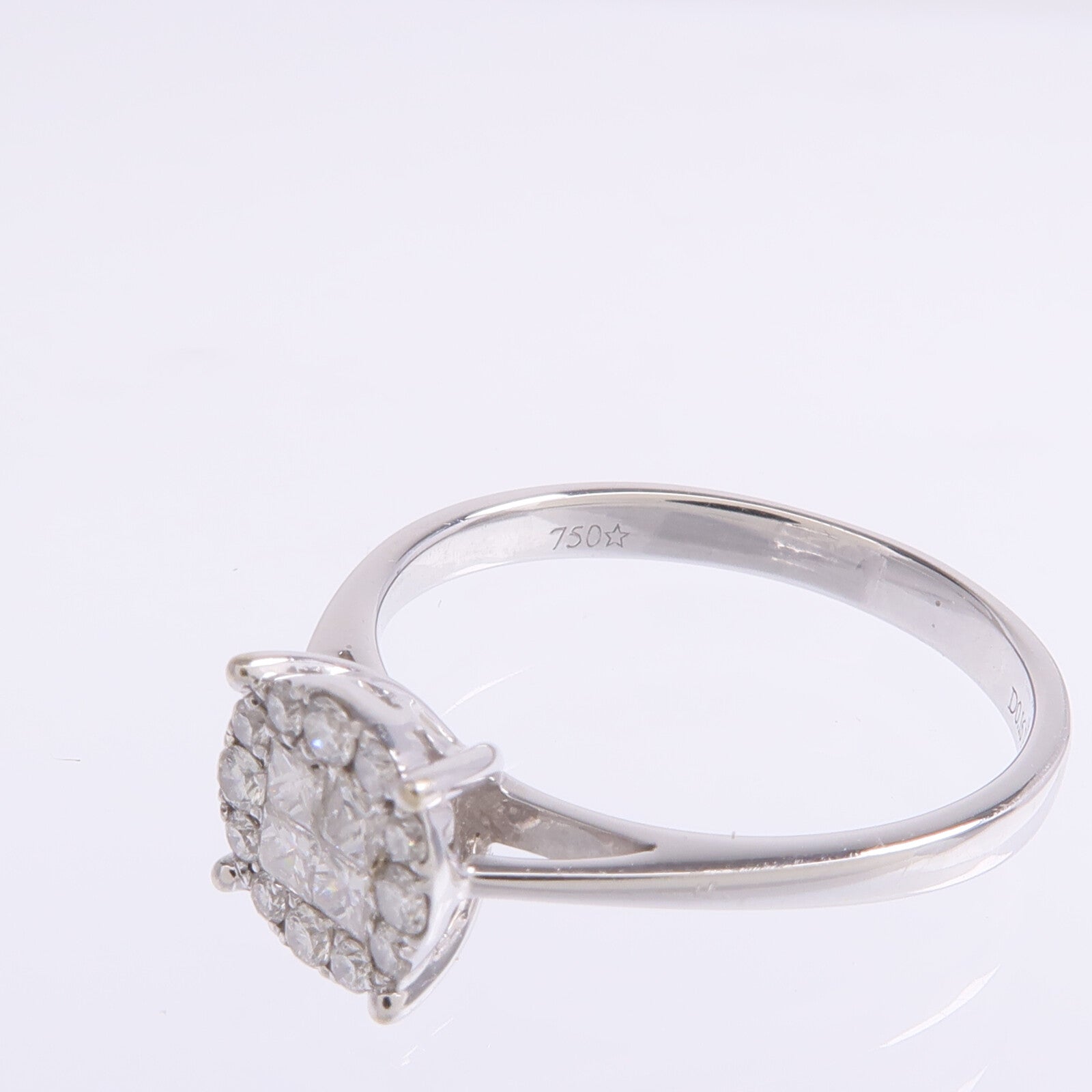 JEWELRY 【激減優惠】18K白金Diamond Ring鑽石戒指US#7.25