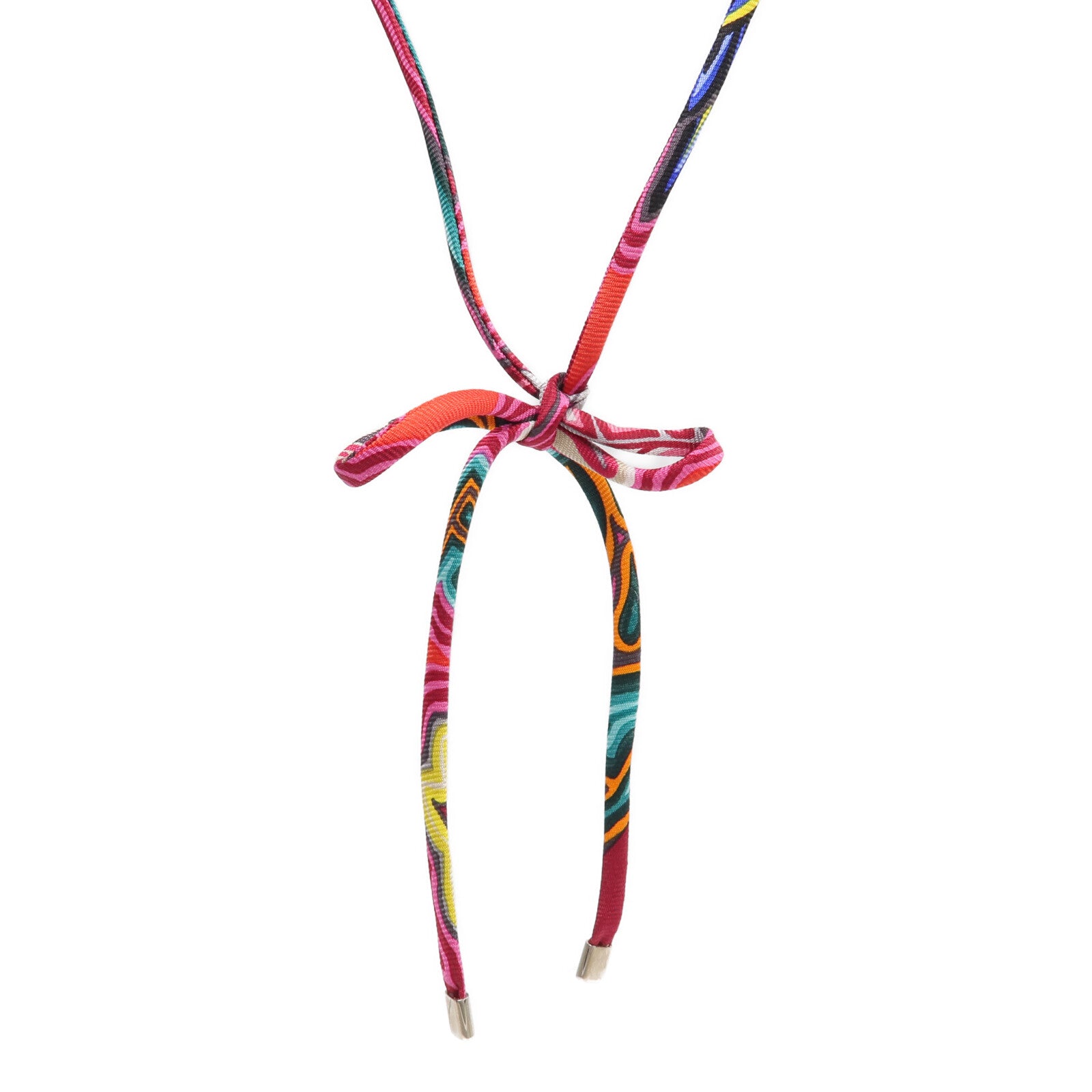 HERMES 【激減優惠】絲質Necklace/Bracelet銀扣項鍊/手帶