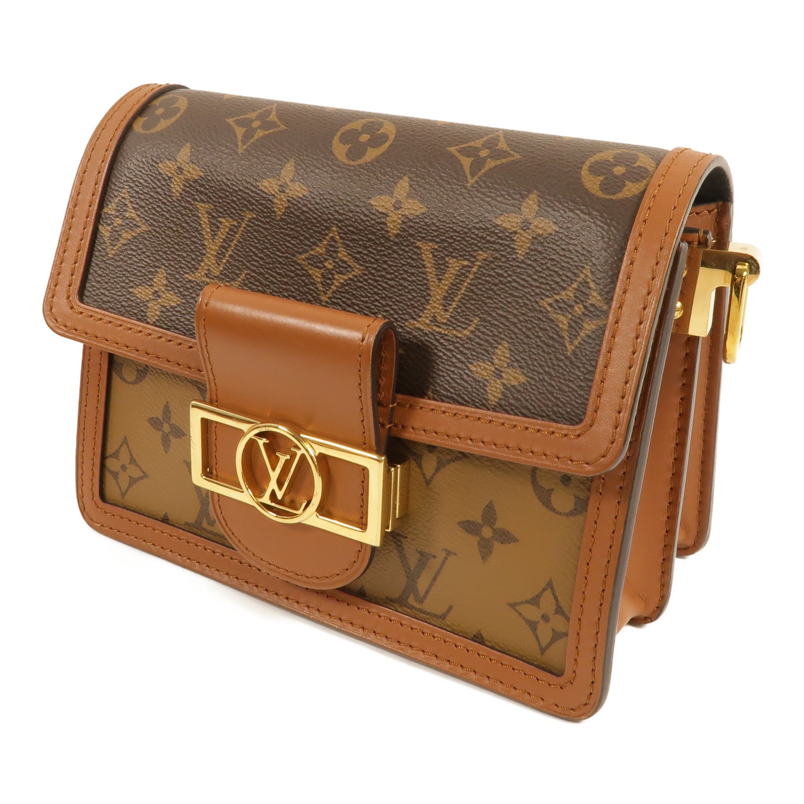 LOUIS VUITTON Monogram Reverse Mini Dauphine肩背袋