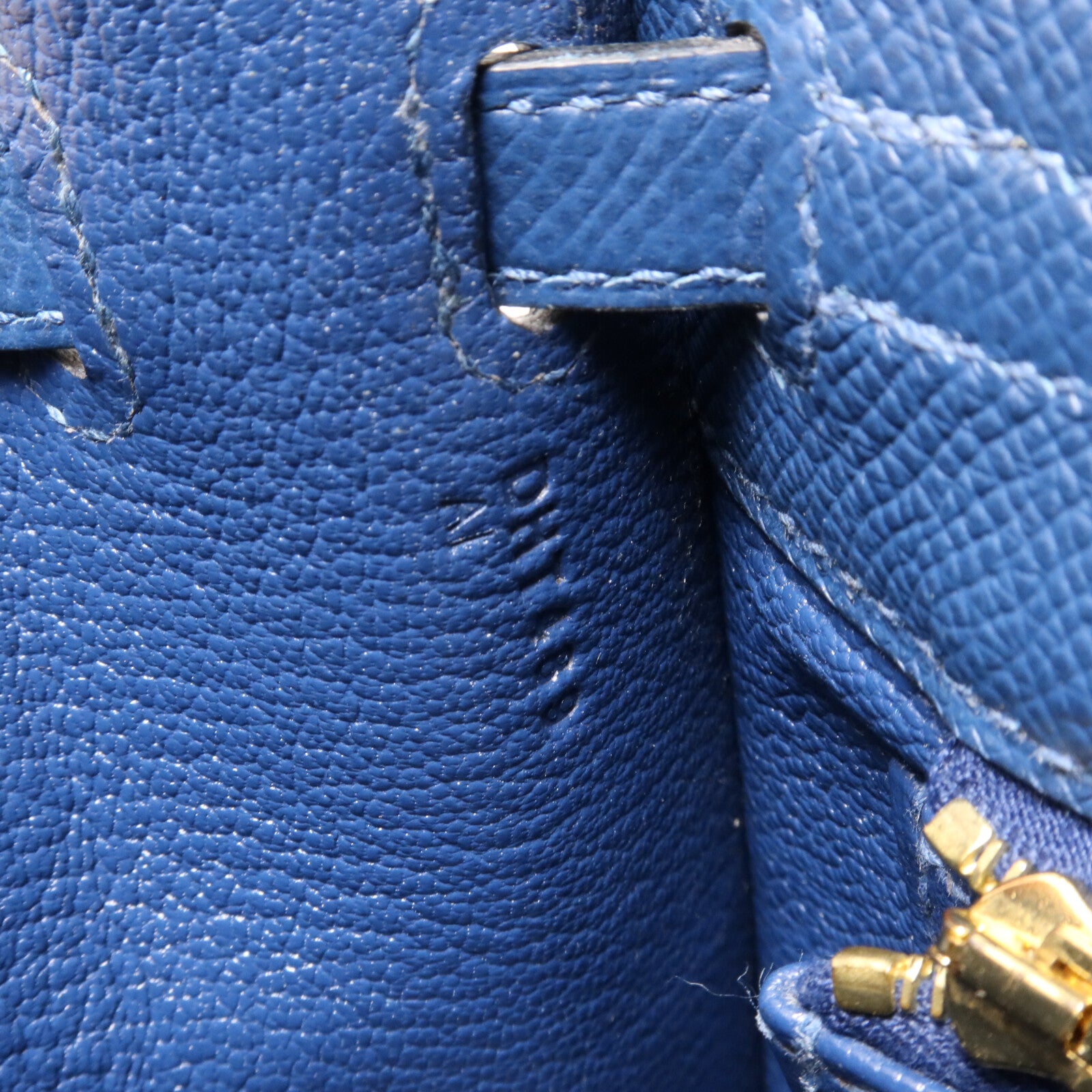 HERMES Epsom皮革皮革Kelly 25手挽肩背兩用袋Deep Blue